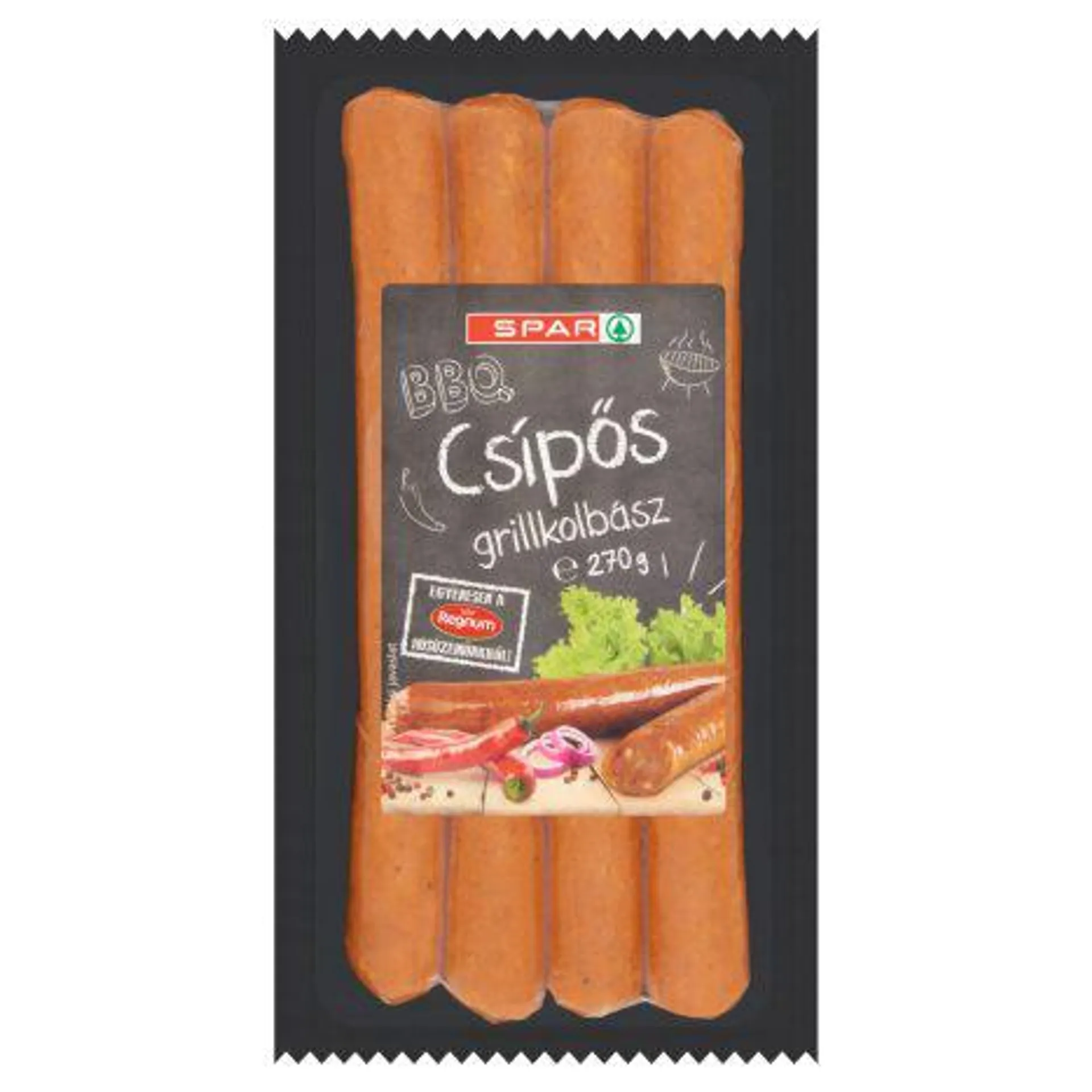 SPAR BBQ csípős grillkolbász 270 g