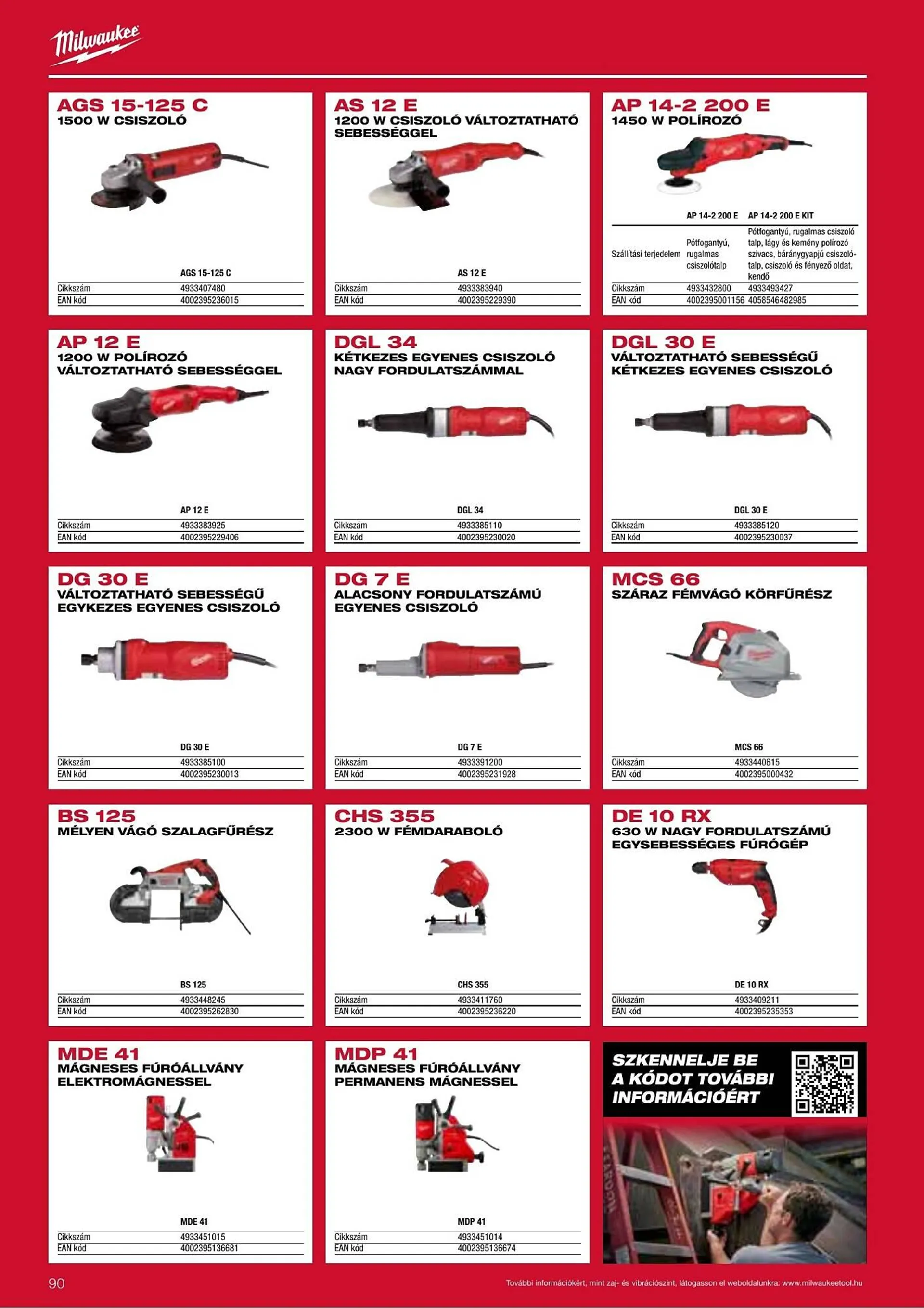 Katalógus Milwaukeetool akciós újság augusztus 14.-tól december 31.-ig 2025. - Oldal 90