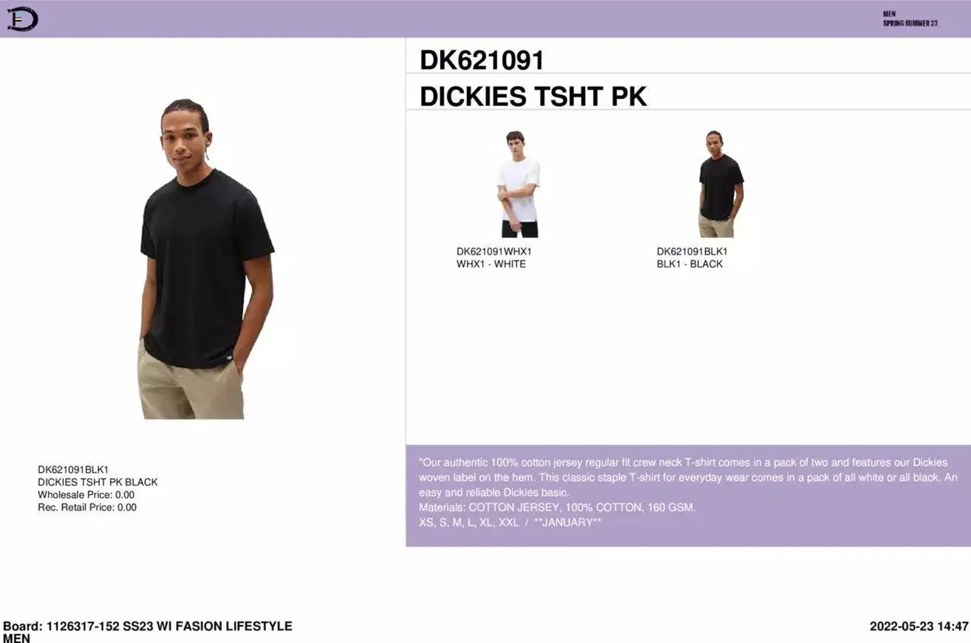 Dickies - Menswear Workbook - 151
