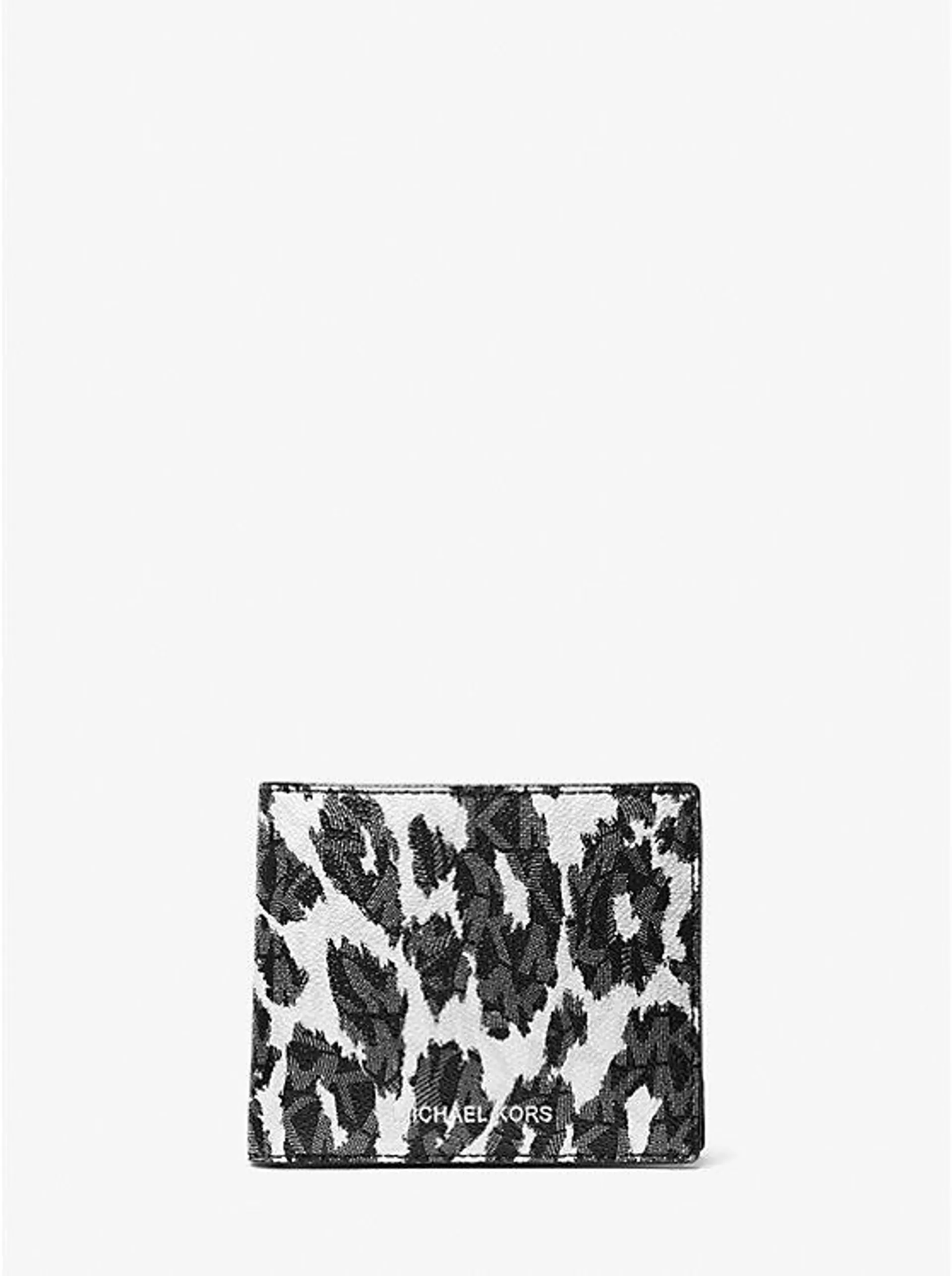 Hudson Leopard Logo Billfold Wallet