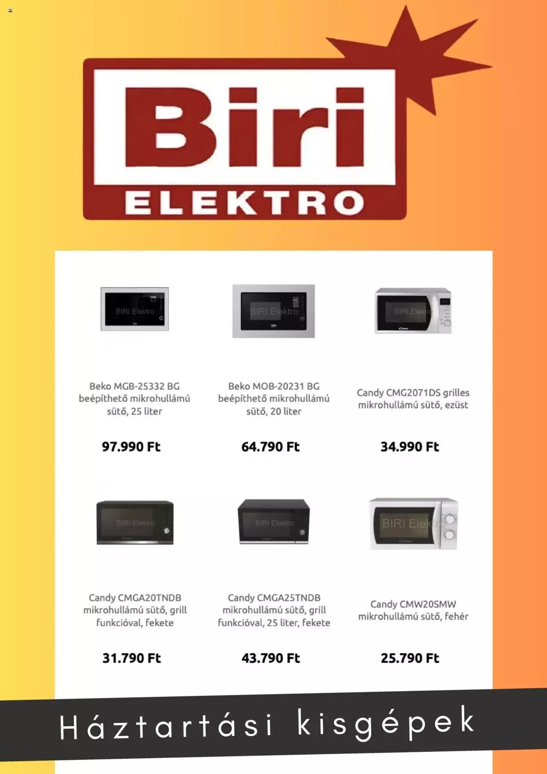 Biri Elektro - Akciós újság - 2