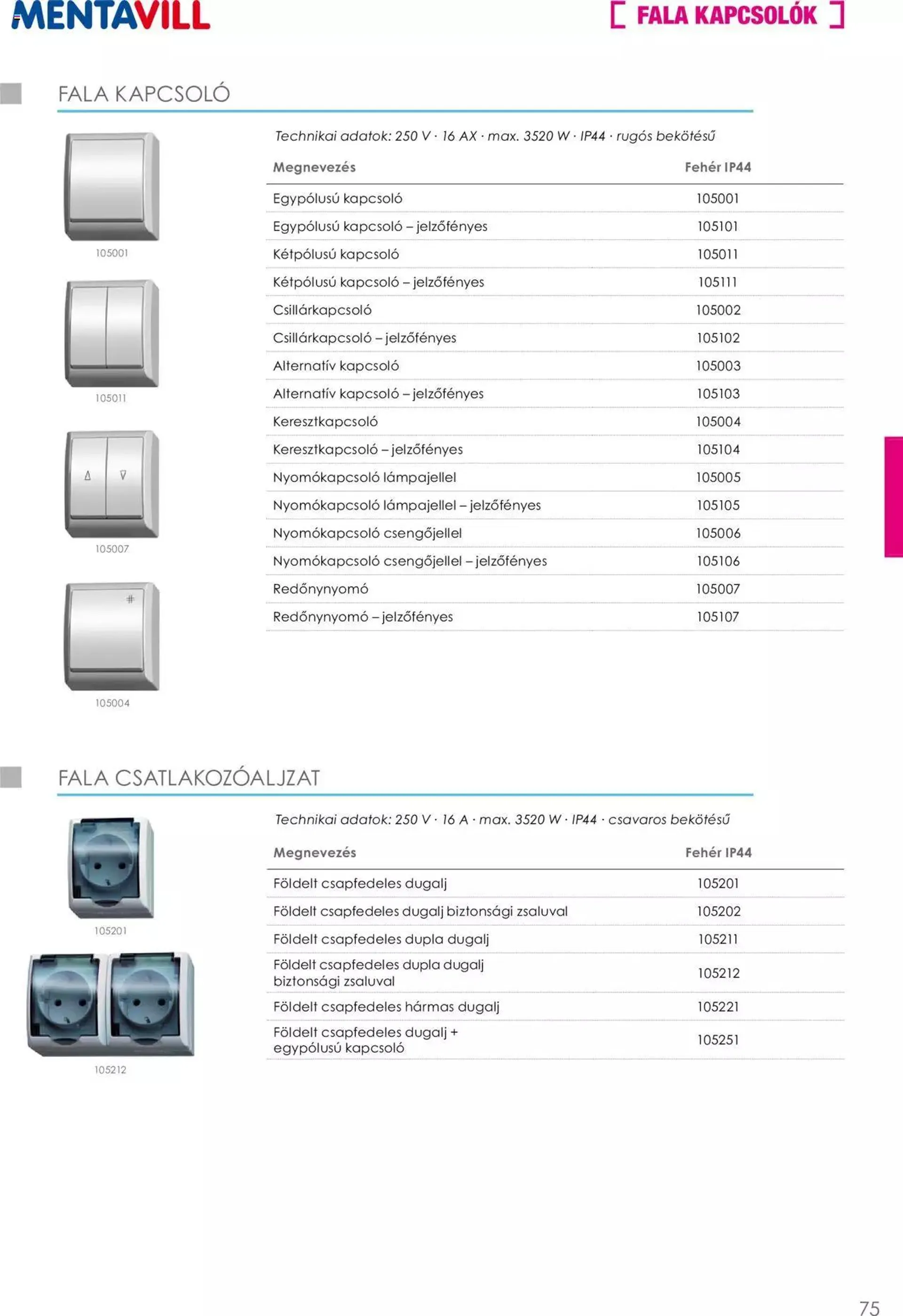 Katalógus Mentavill - Termékkatalógus 2022-2023 május 23.-tól december 31.-ig 2024. - Oldal 76