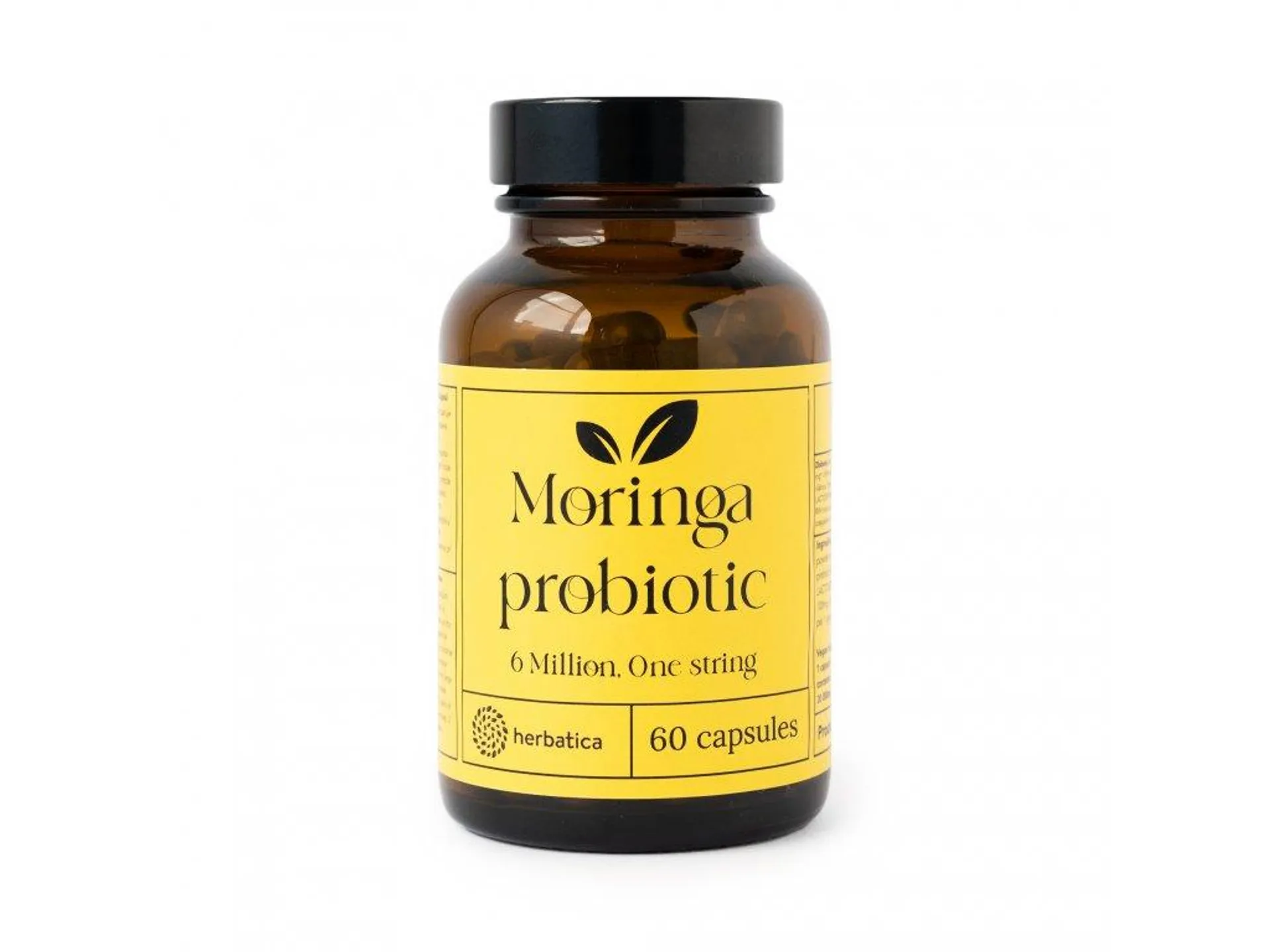 Moringa probiotikumok - 6 millió, egy törzs - 60 kapszula - Herbatica