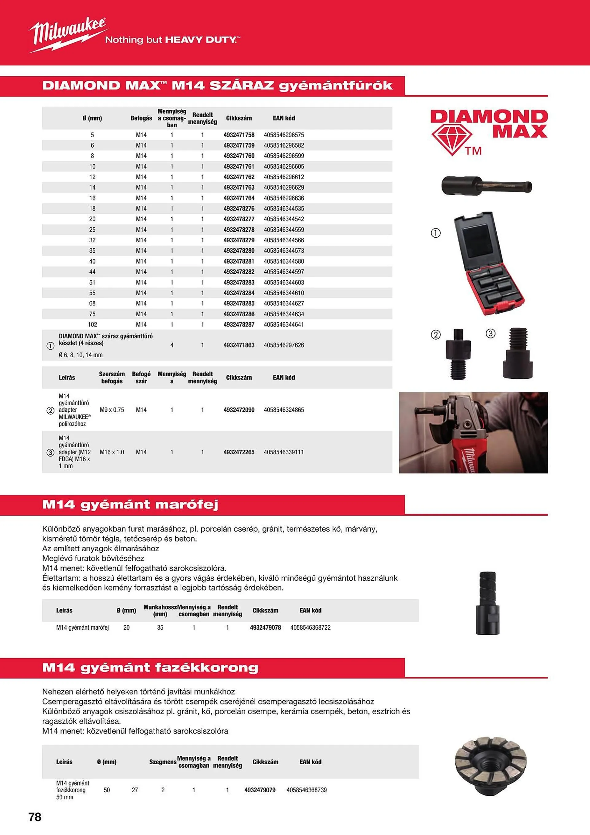 Katalógus Milwaukeetool akciós újság augusztus 14.-tól december 31.-ig 2024. - Oldal 78