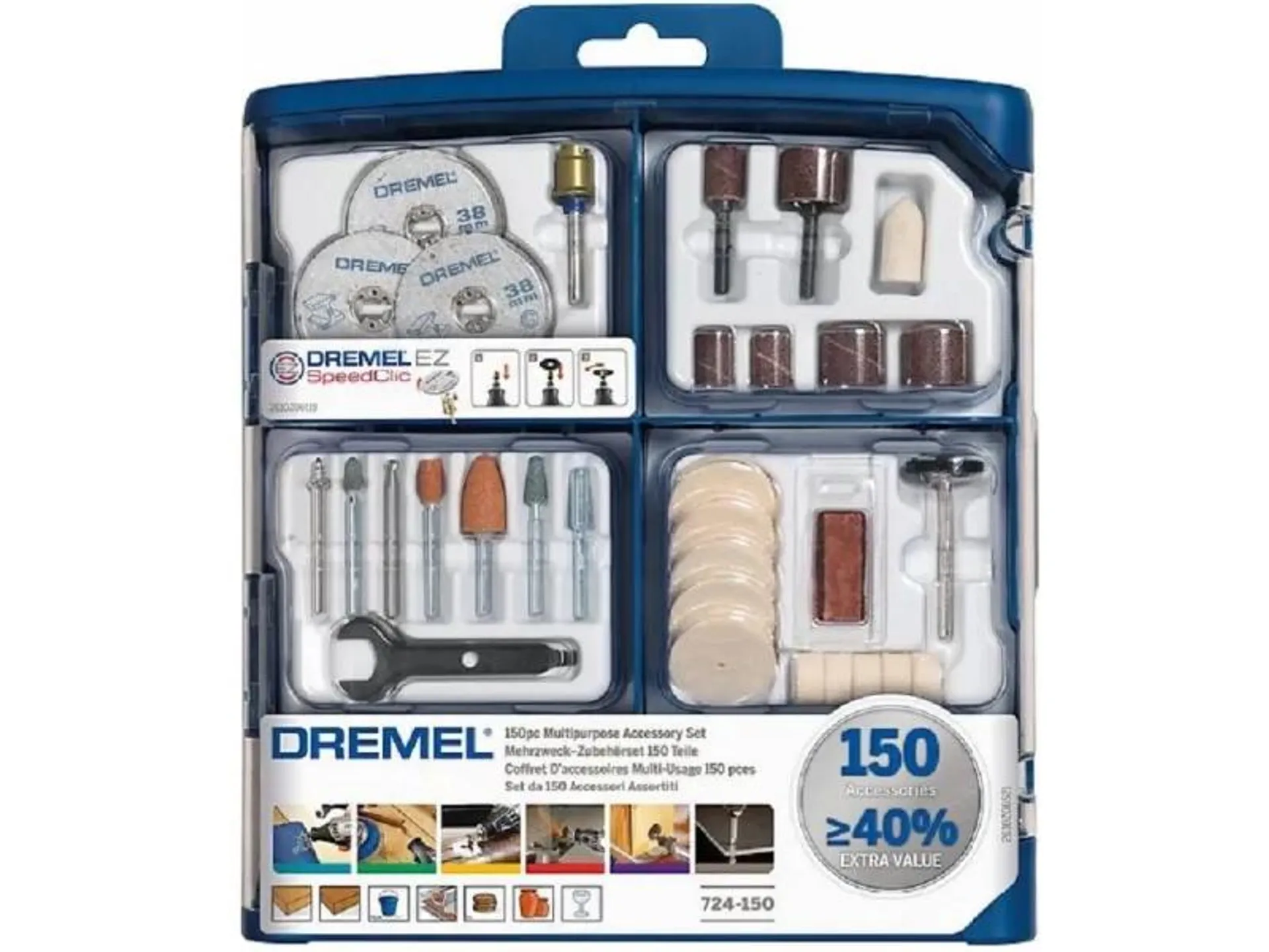 DREMEL 724 - tartozékkészlet (150db)