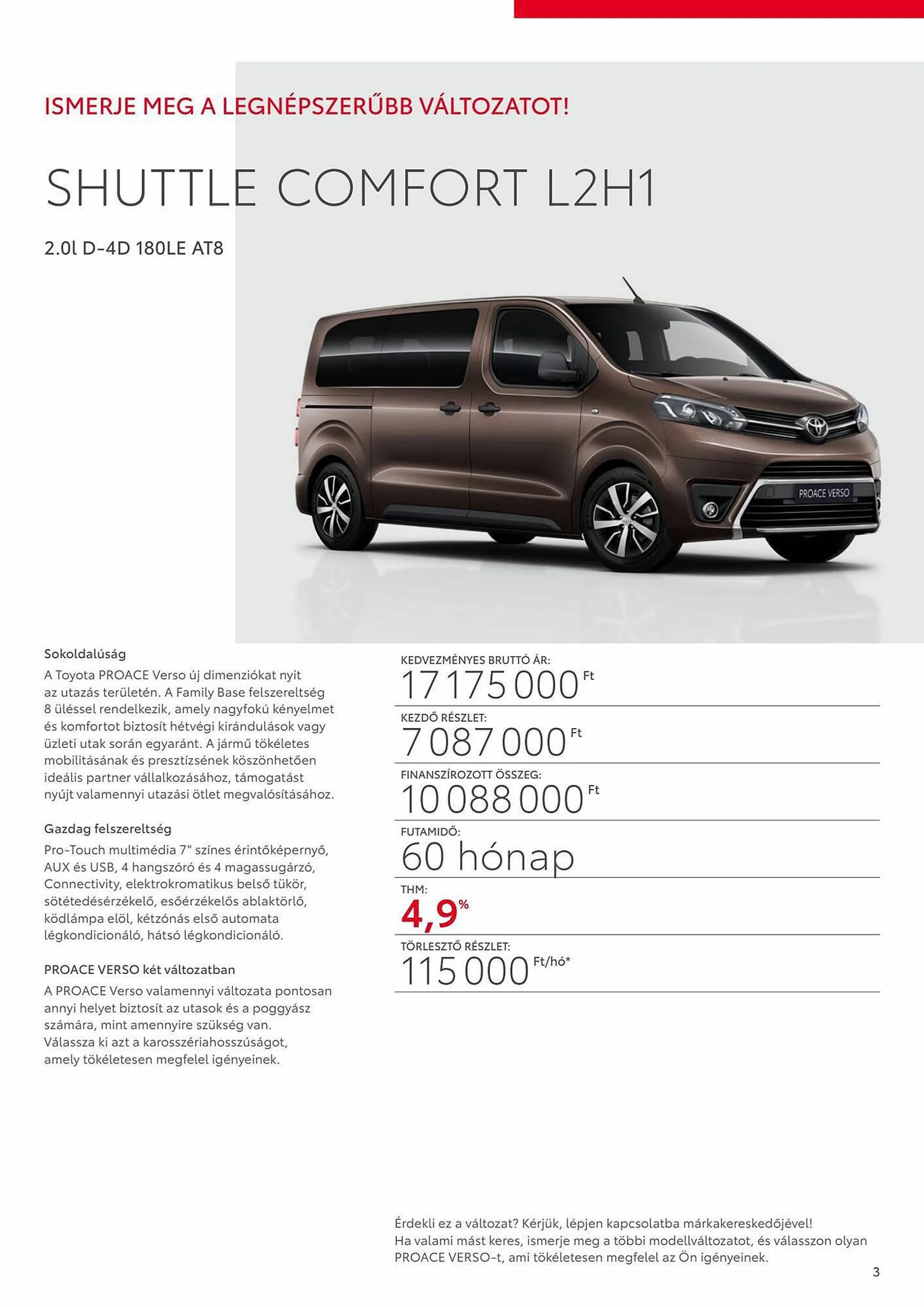 Katalógus Toyota PROACE VERSO akciós újság november 15.-tól november 15.-ig 2024. - Oldal 3