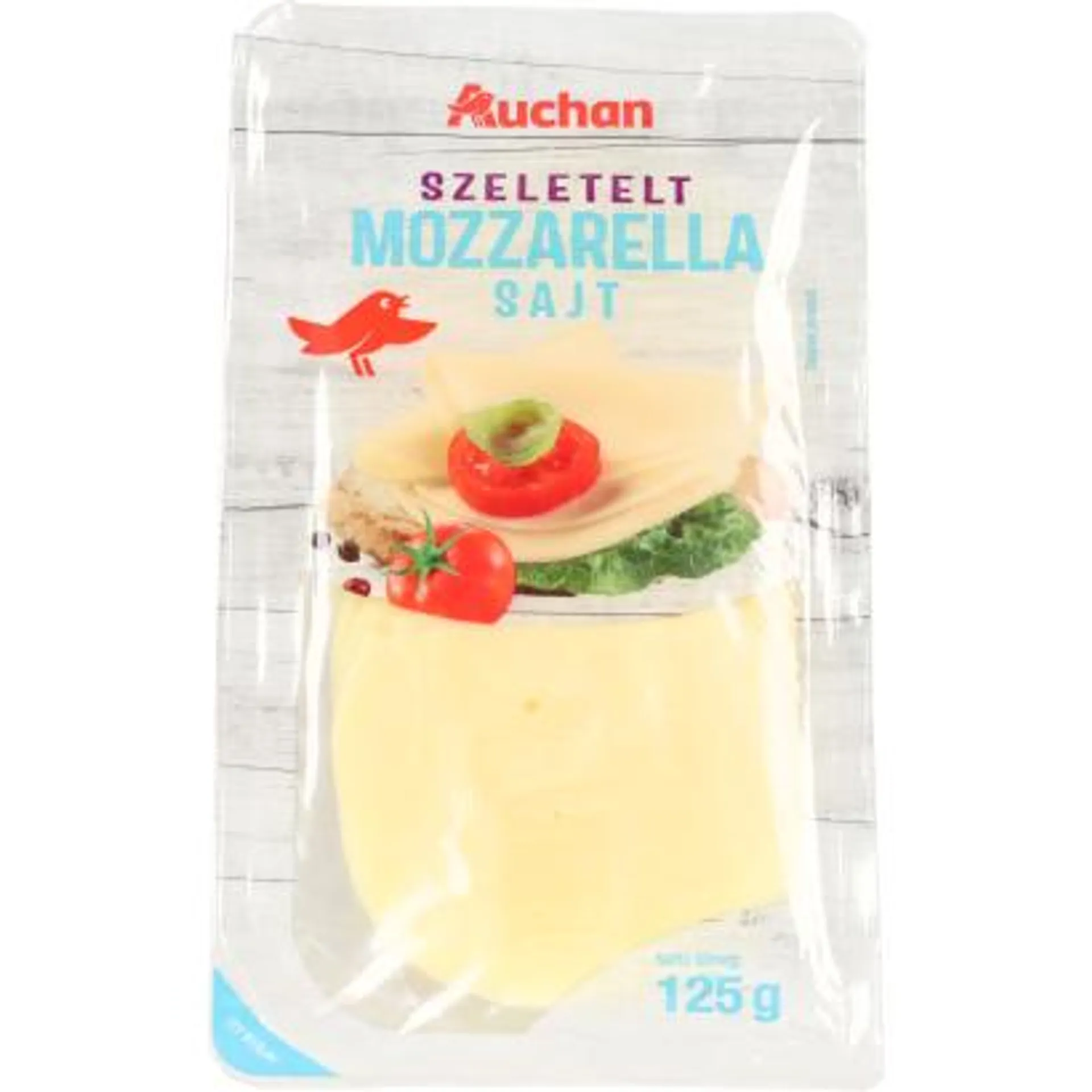 Auchan Favorite sliced mozzarella 125g