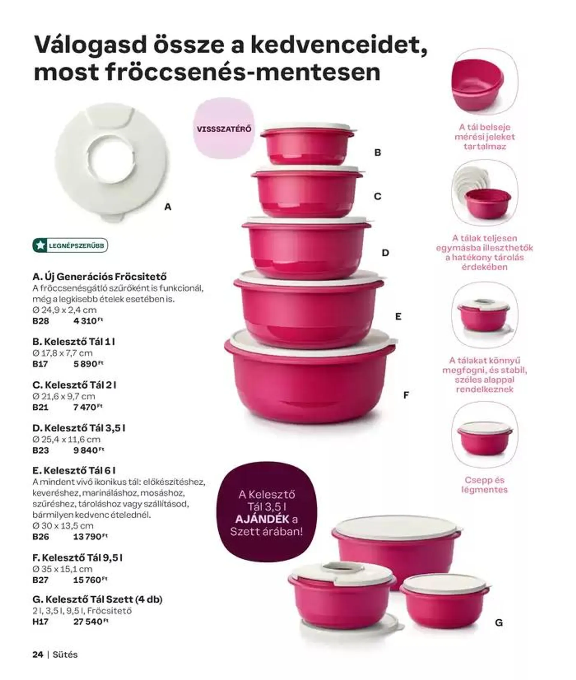 Katalógus Tupperware Autumn - Winter 2024/2025 Catalogue október 3.-tól október 17.-ig 2024. - Oldal 24