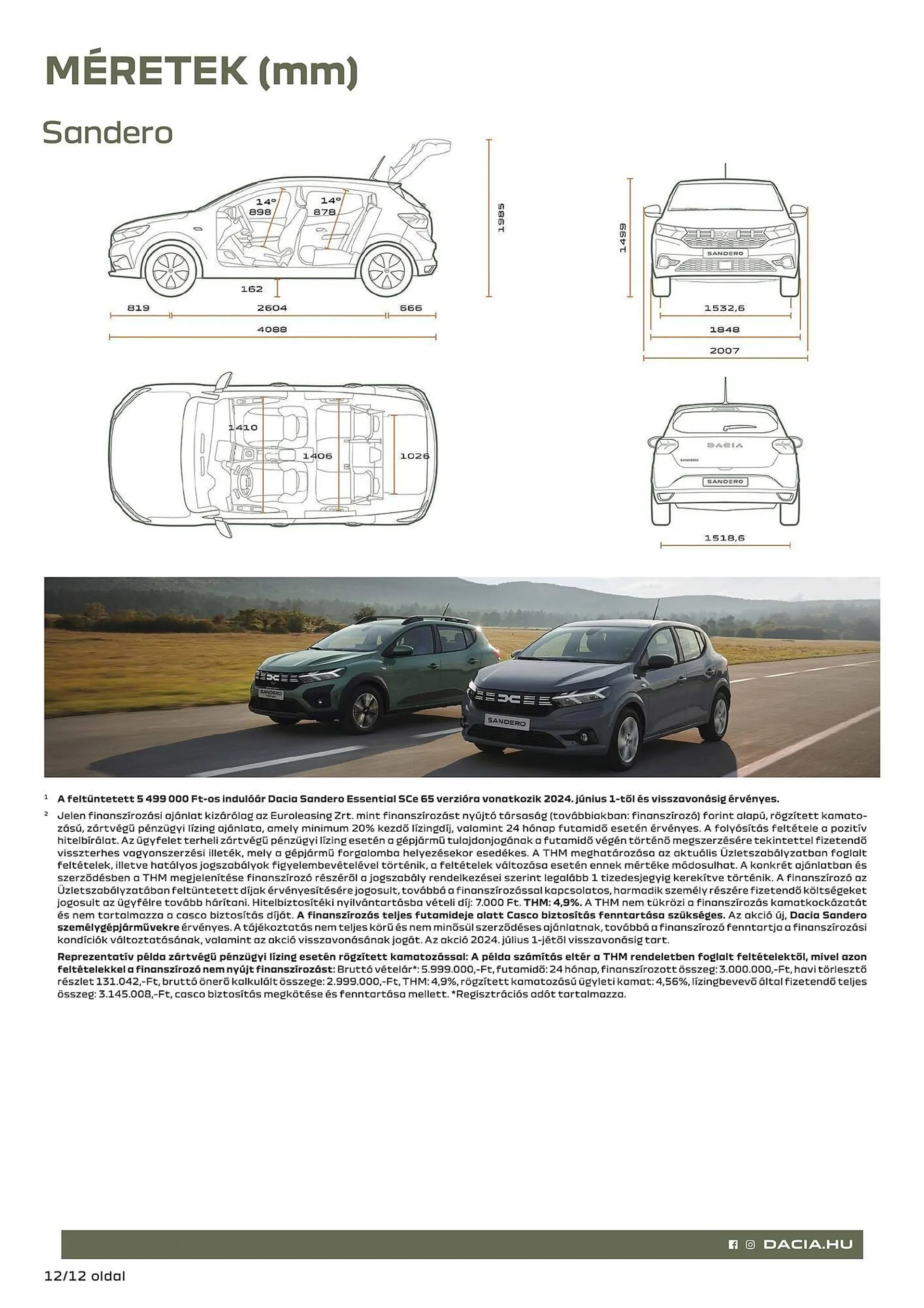 Katalógus Dacia Sandero akciós újság július 5.-tól december 31.-ig 2024. - Oldal 12