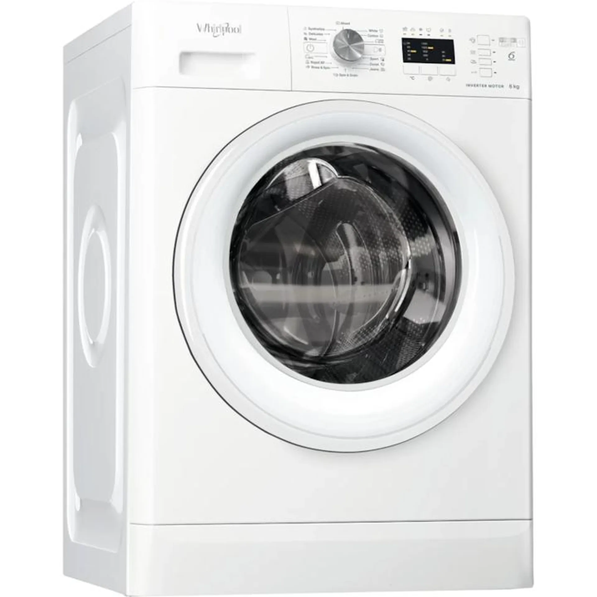 Whirlpool FFL6238WEE elöltöltős mosógép, 6kg, FreshCare+, 1200 f/perc, D energiaosztály, Fehér