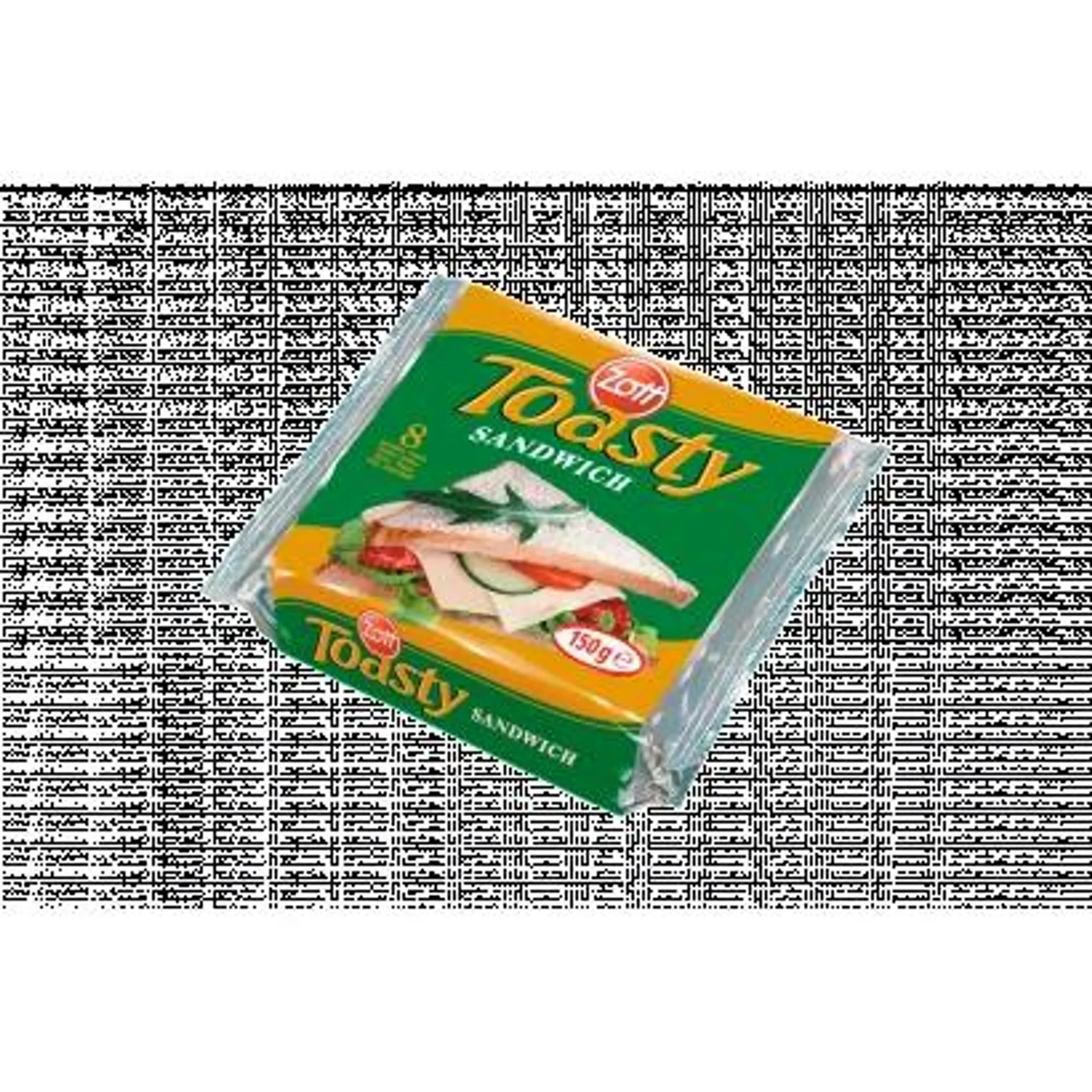 Zott Toasty Sandwich Fat Processed Cheese 8 x 18,75 g (150 g)