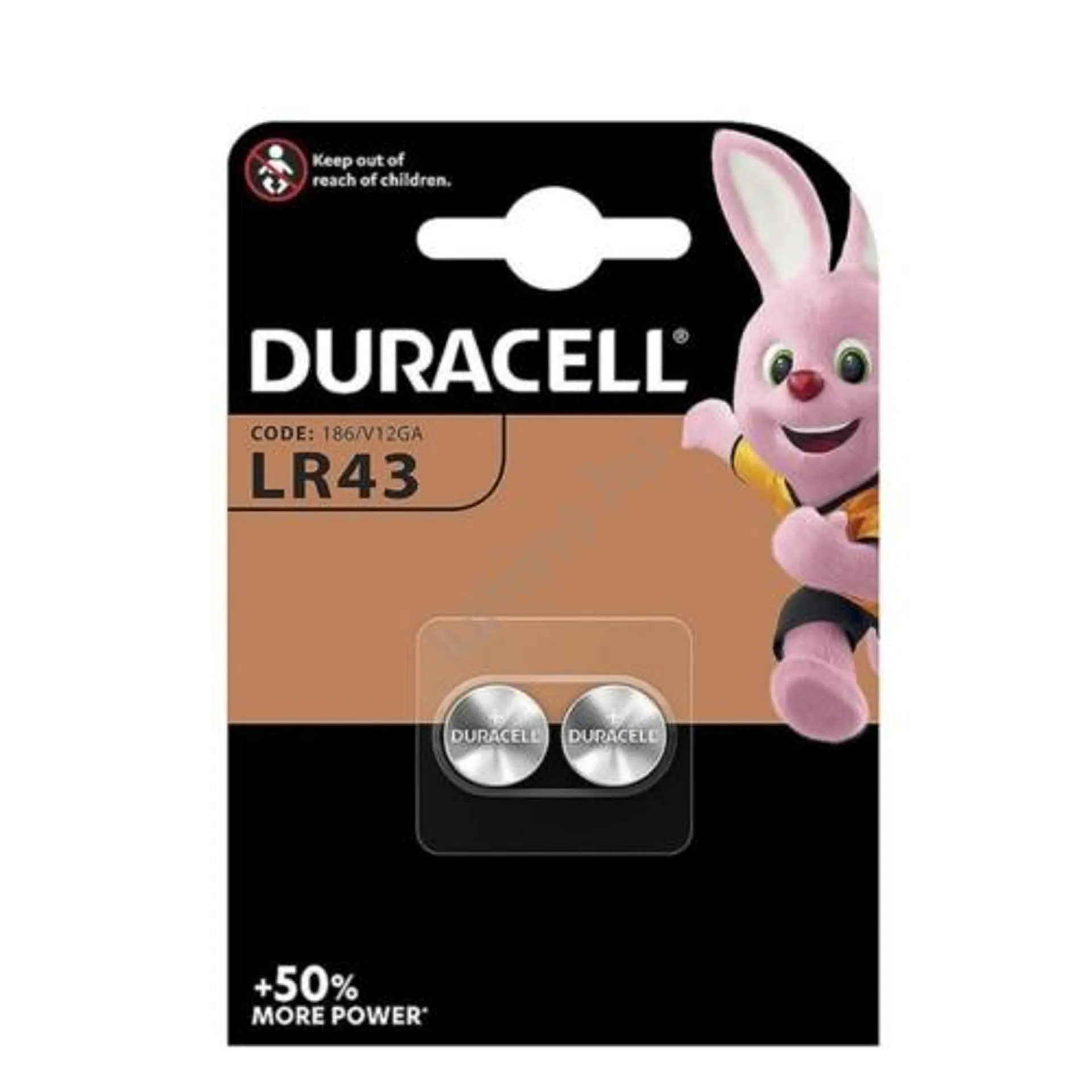 Duracell Gombelem Alkáli AG12 / LR43 (1,5V) B2