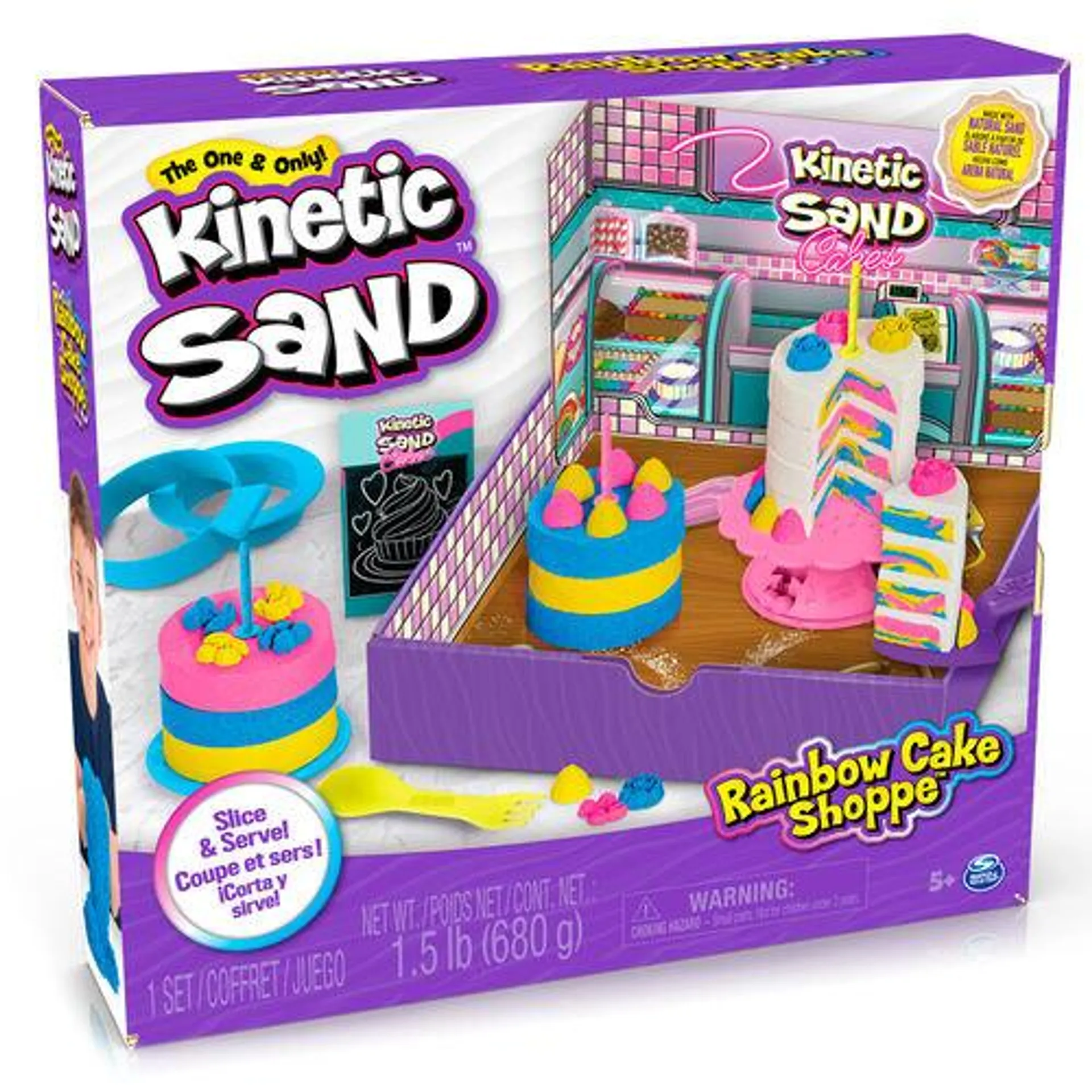 Kinetic Sand homokgyurma szett - Szivárvány cukrászda