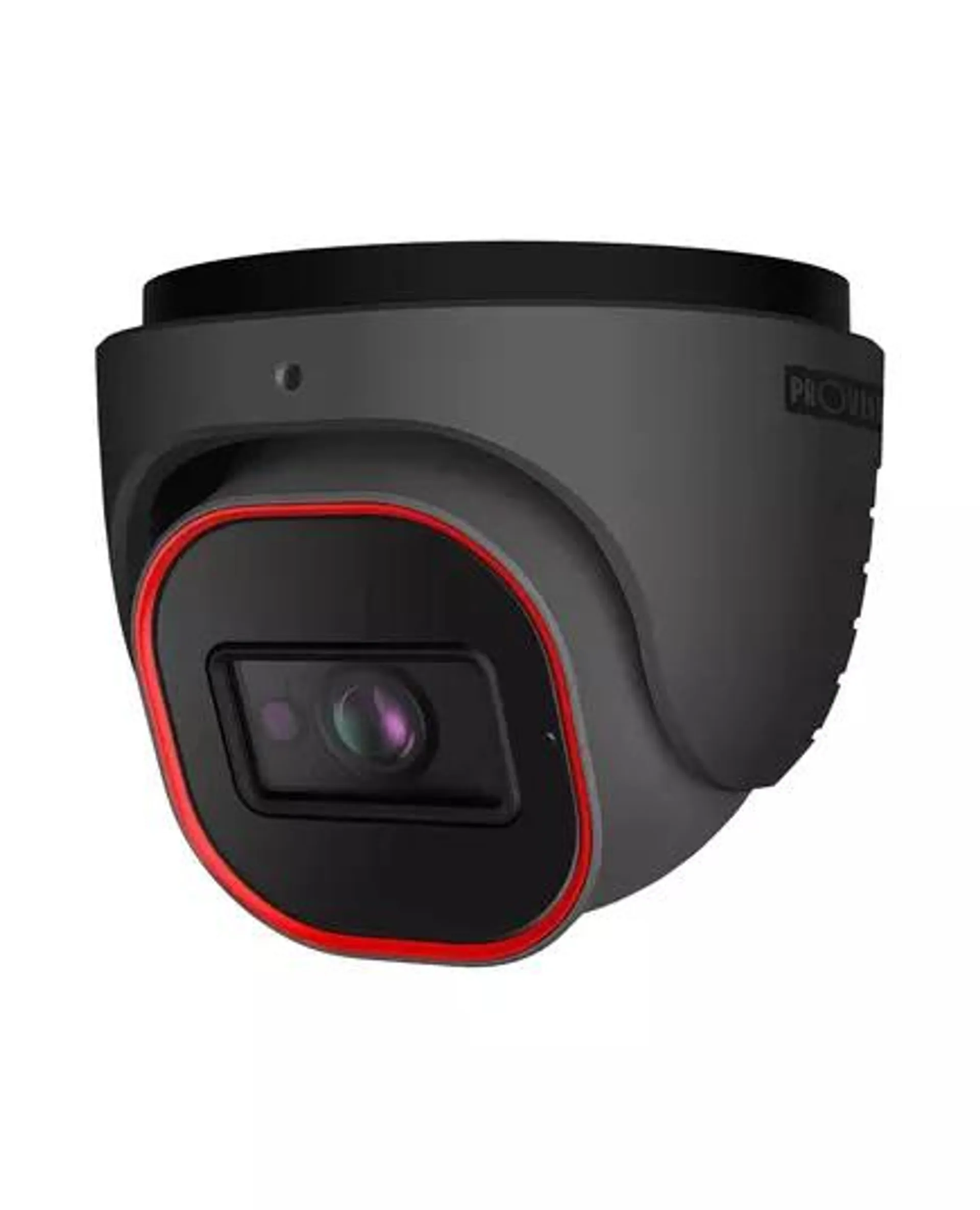 PROVISION-ISR Dome kamera, antracit szürke, 4 MP, IP, 2.8 mm, Eye-Sight, PoE, inframegvilágítós, kültéri