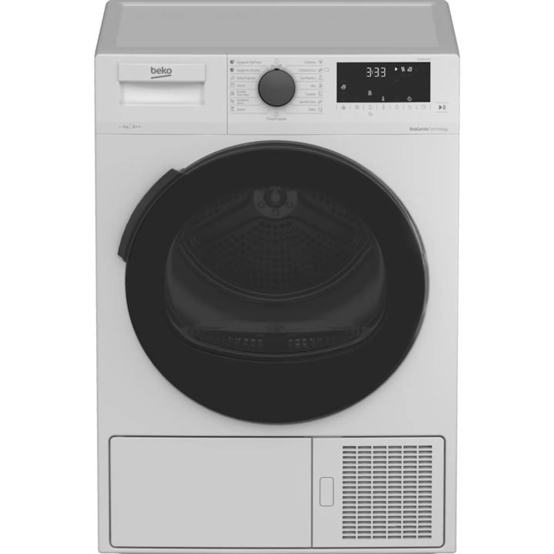 Beko DS9414CX2 hőszivattyús szárítógép, OptiSense, 9 kg, A energiaosztály, Fehér