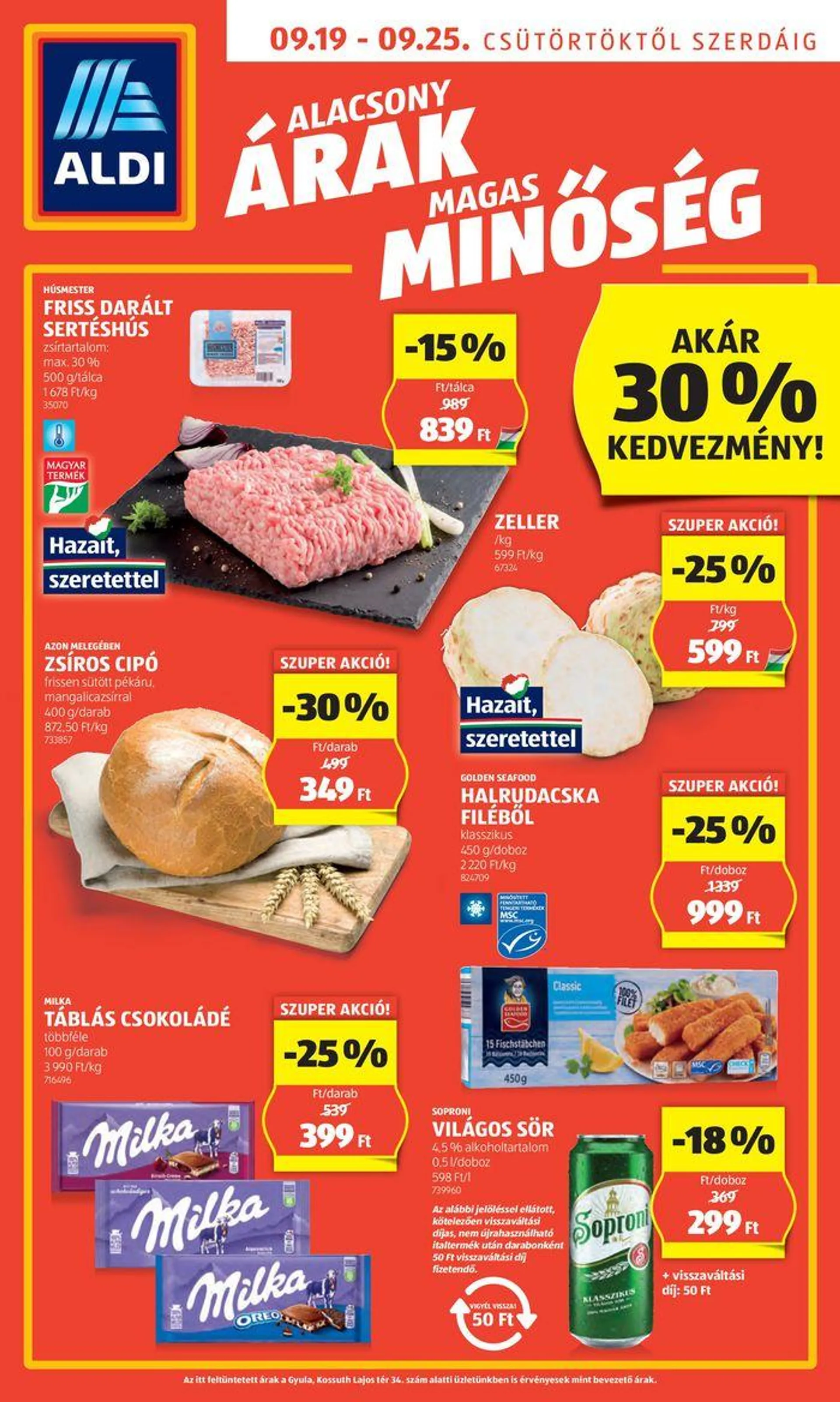 Következő heti ALDI akciós újság - 1