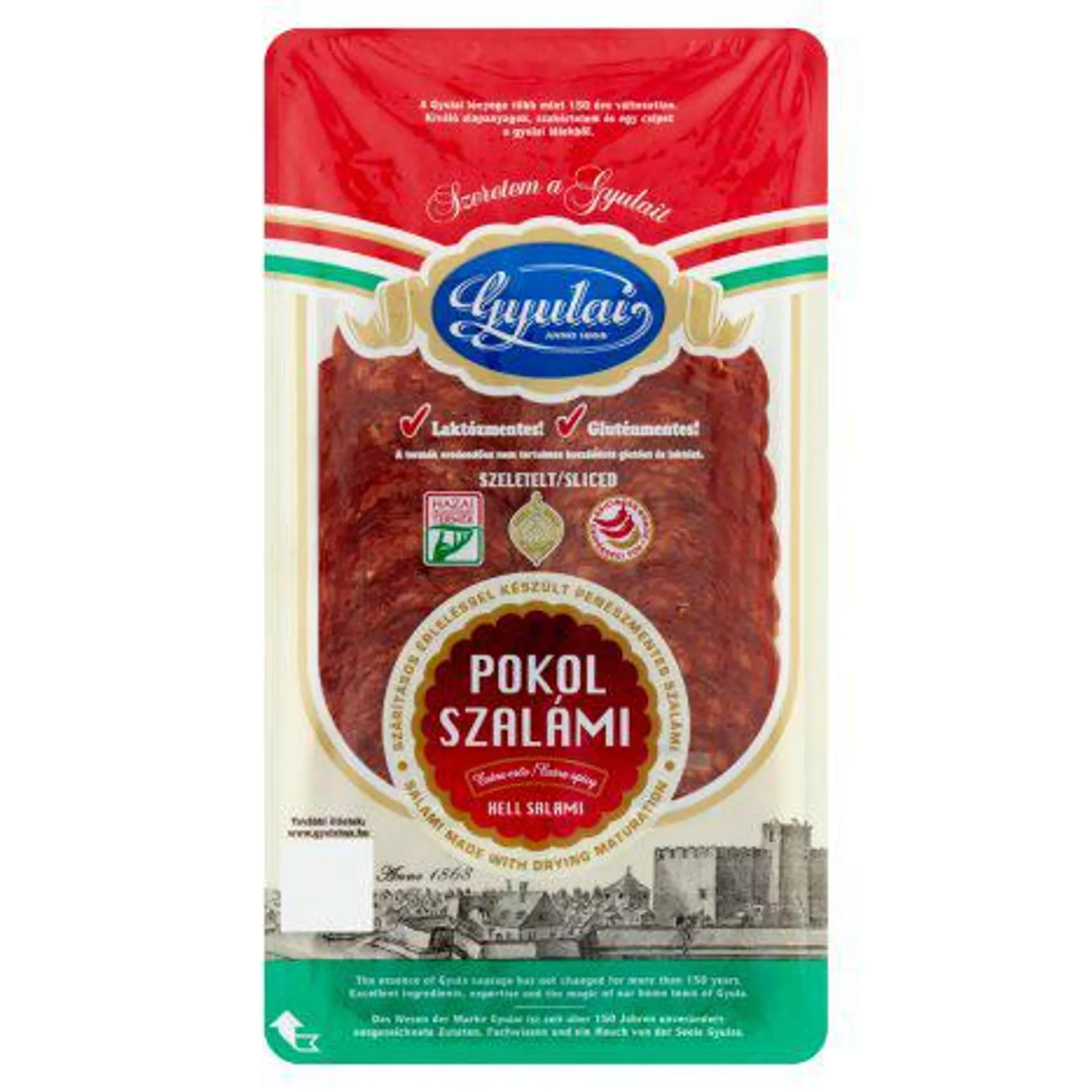 Gyulai Pokol szalámi szeletelt extra erős szalámi 70 g