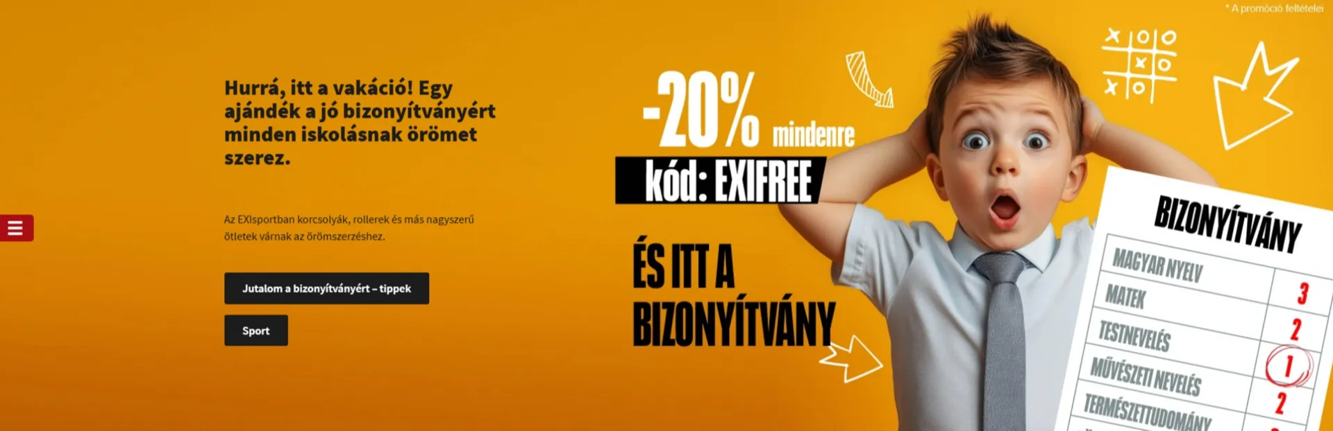 Katalógus Exisport akciós újság június 27.-tól július 7.-ig 2025. - Oldal 1