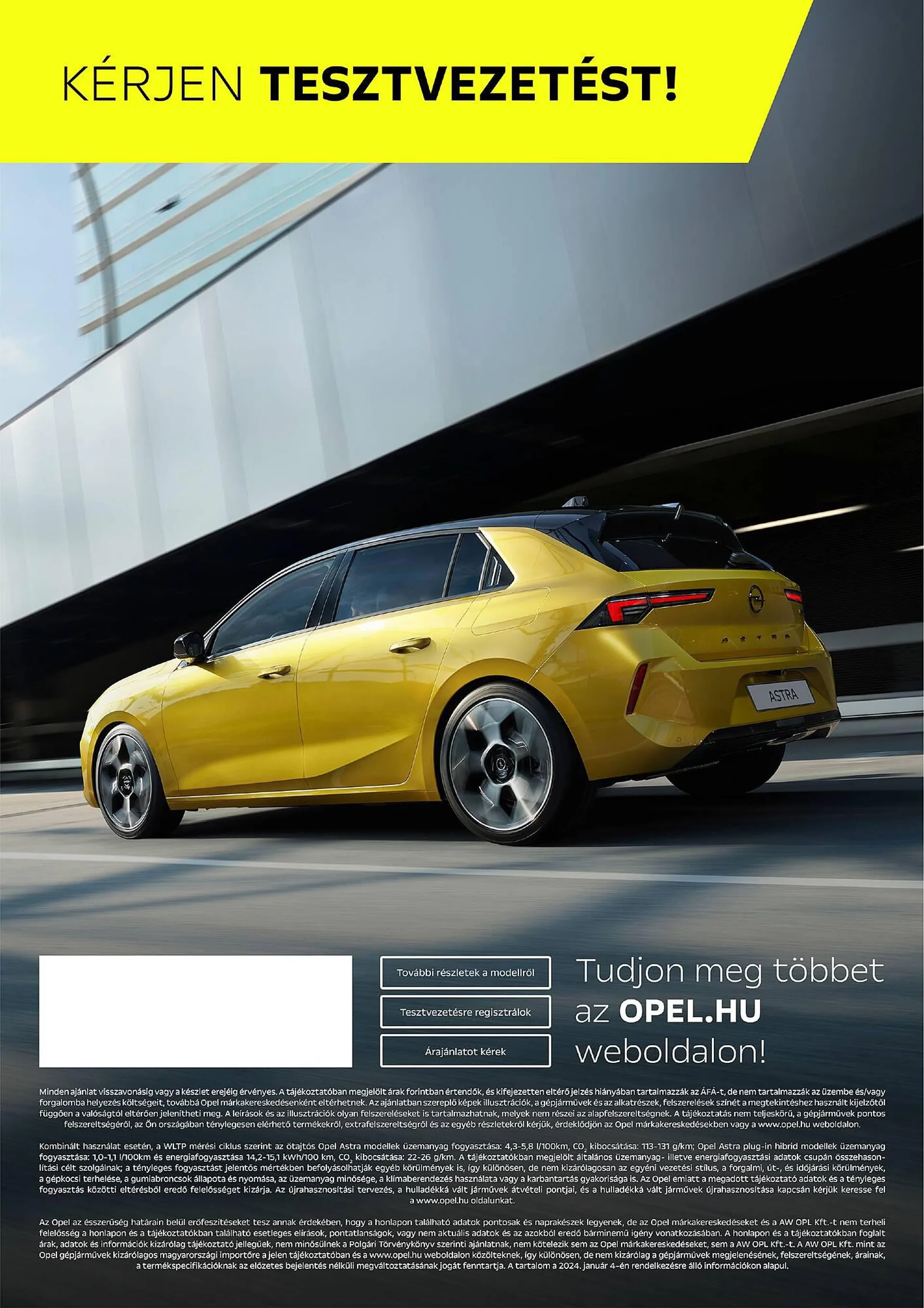 Opel Astra akciós újság - december 9. június 30. 2024. - Page 13