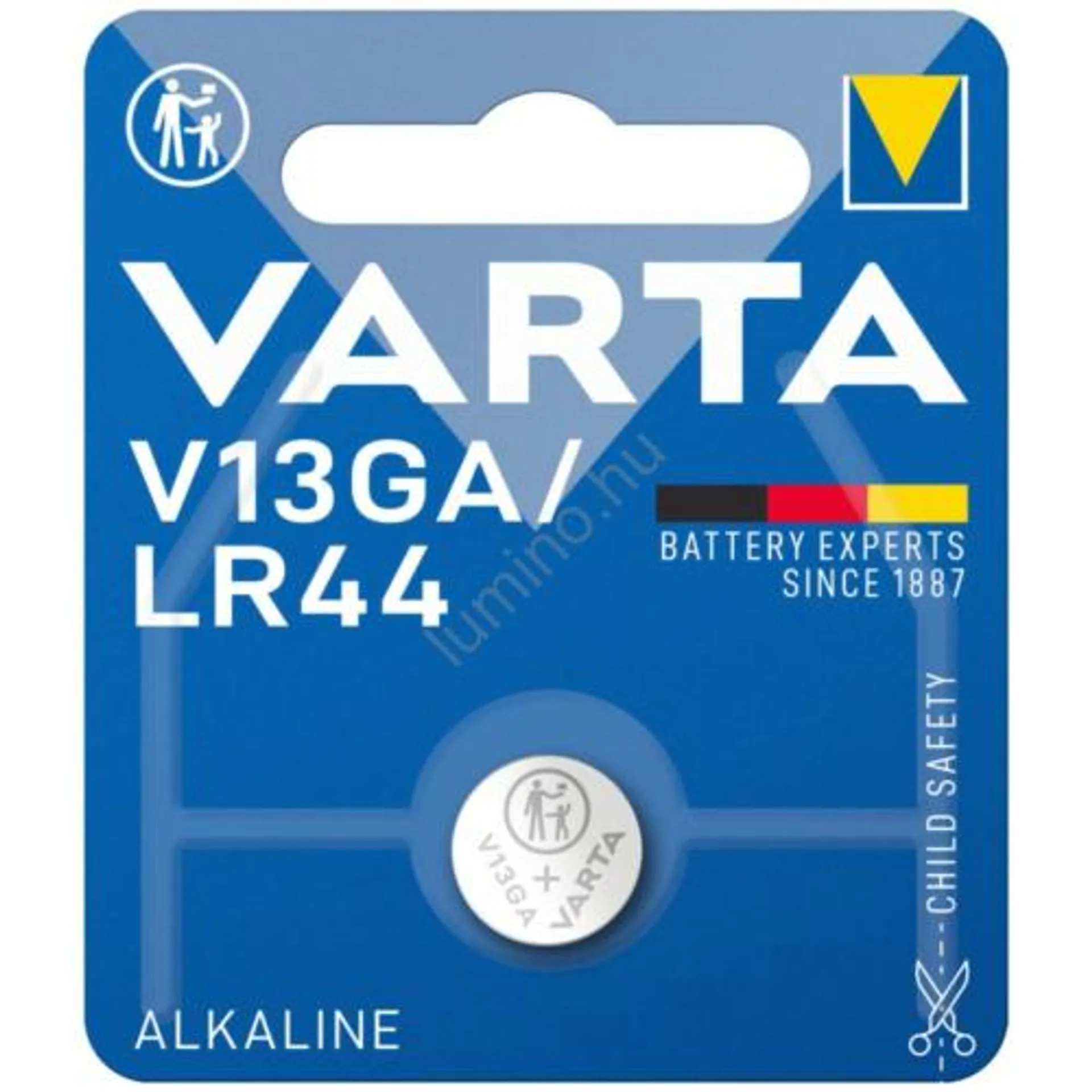 Varta alkáli gombelem V13GA / LR44 B1