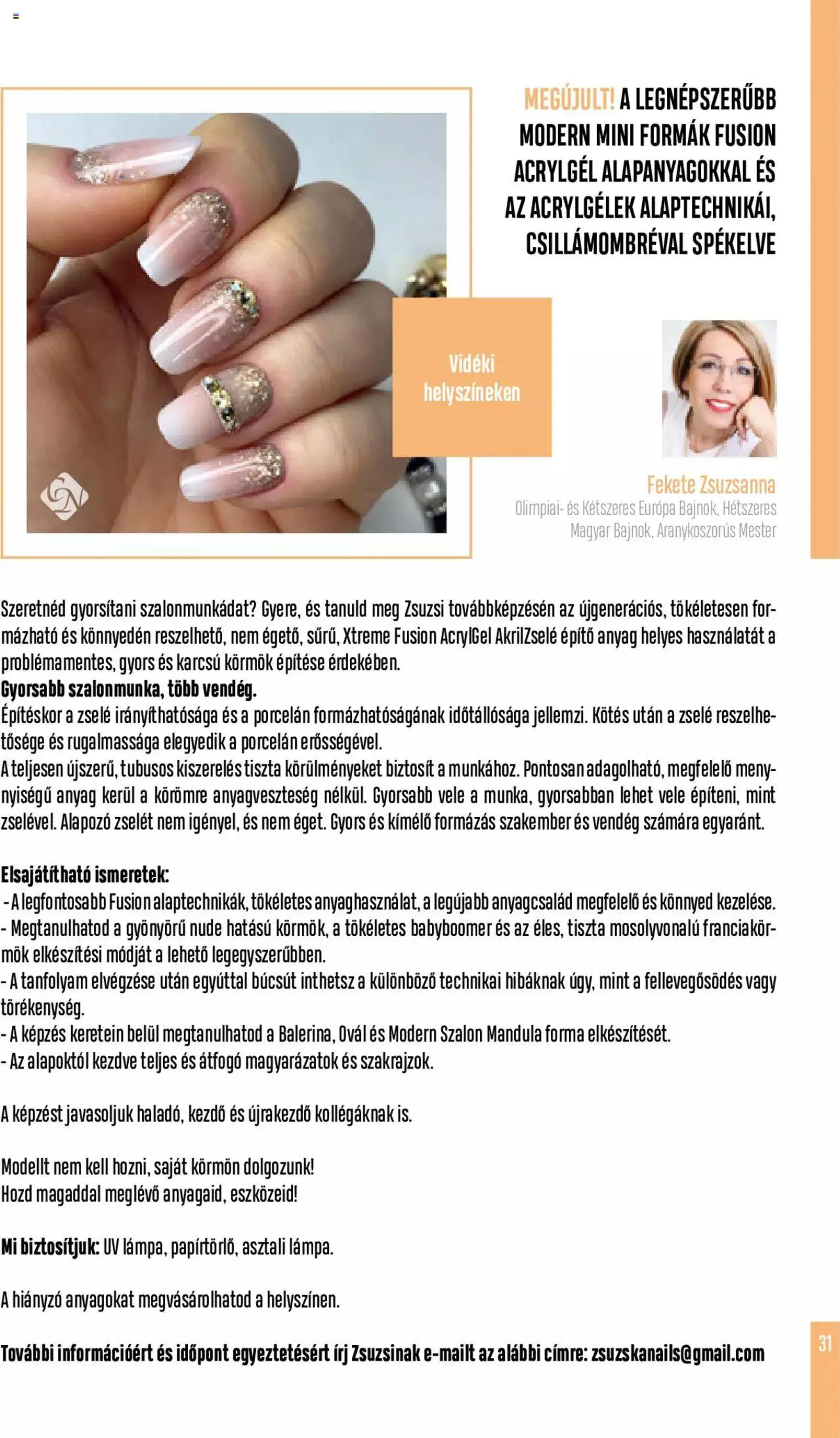 Katalógus Crystal Nails - Tavasz oktatási kézikönyv március 6.-tól december 31.-ig 2023. - Oldal 31