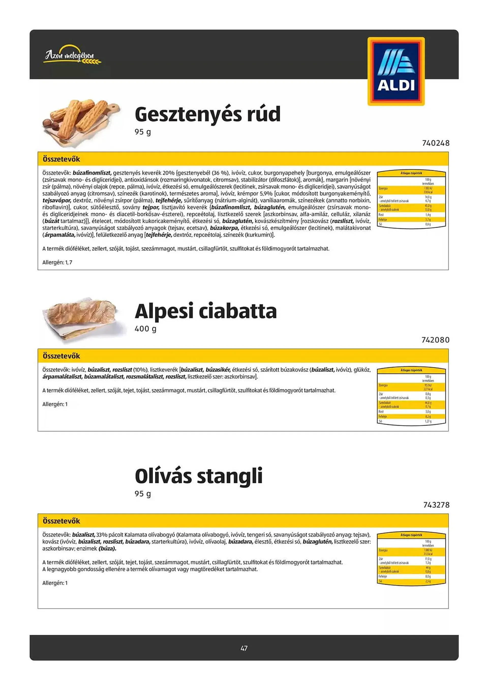 Katalógus ALDI akciós újság december 18.-tól január 1.-ig 2025. - Oldal 47