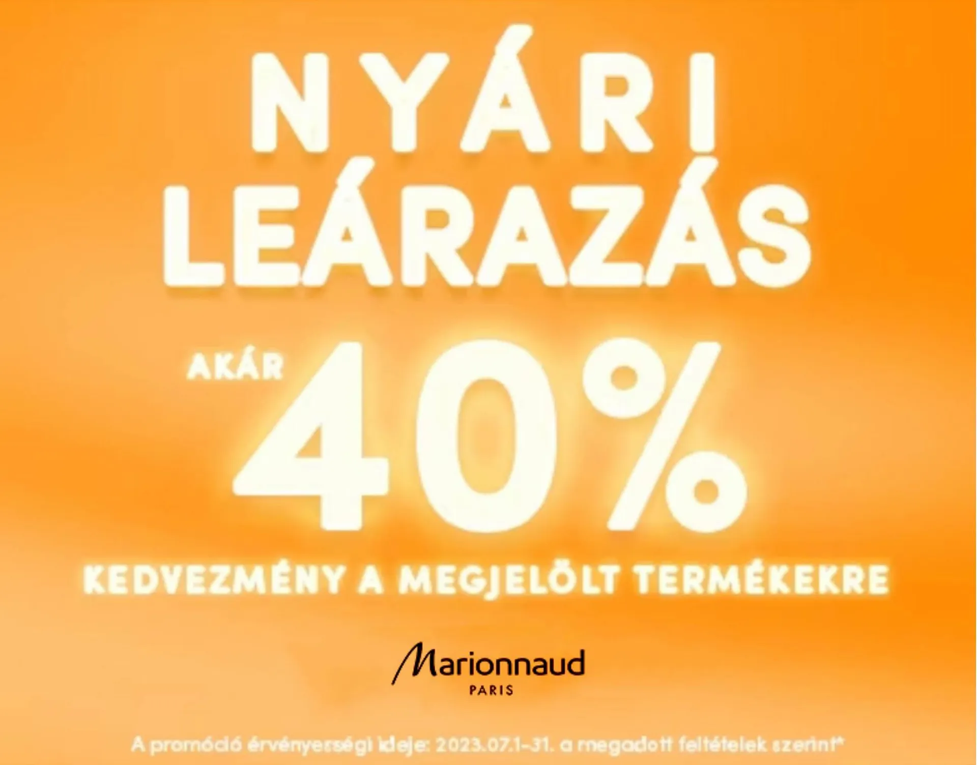Marionnaud akciós újság - 1