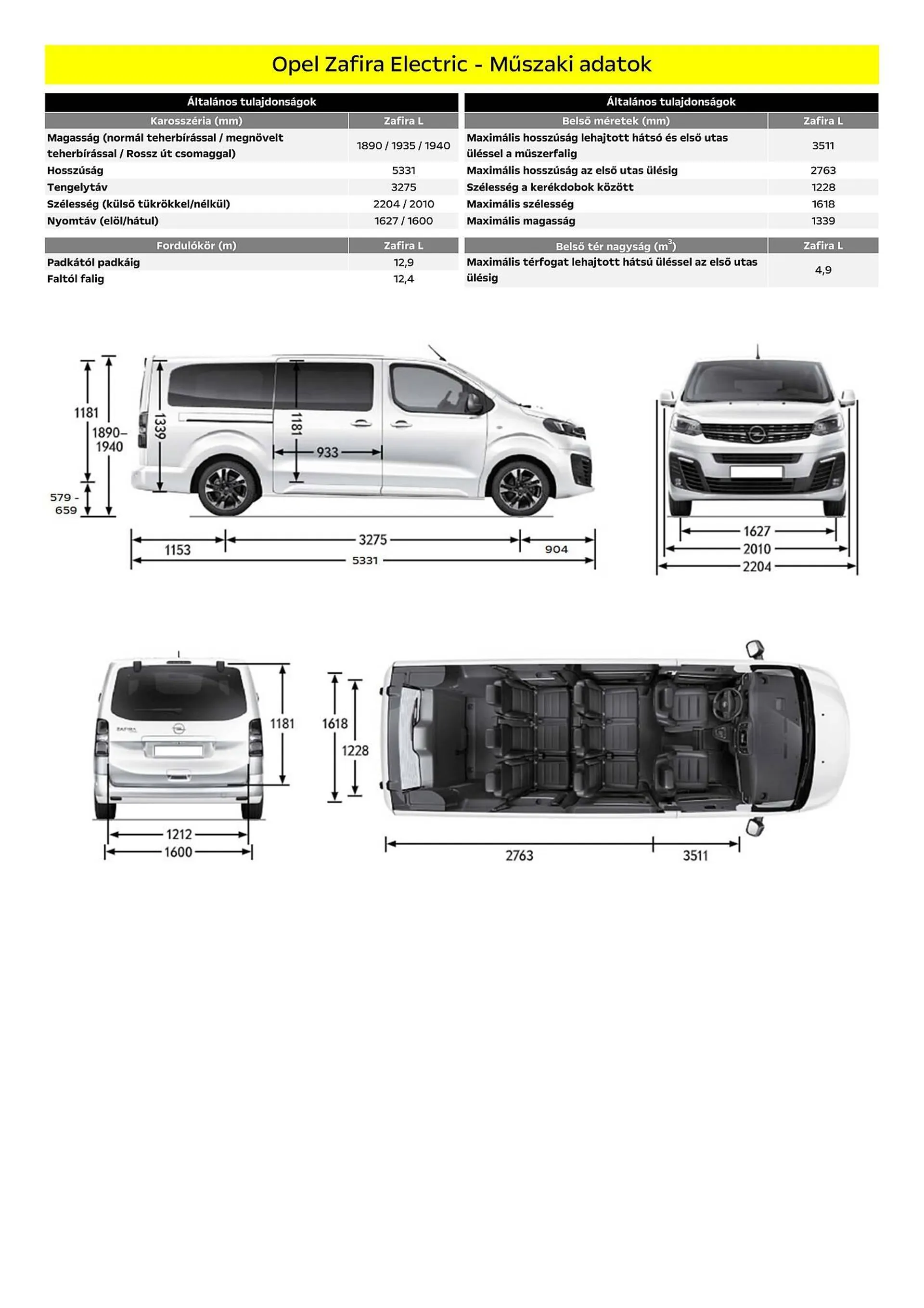 Katalógus Opel Zafira Electric akciós újság július 5.-tól december 31.-ig 2024. - Oldal 9