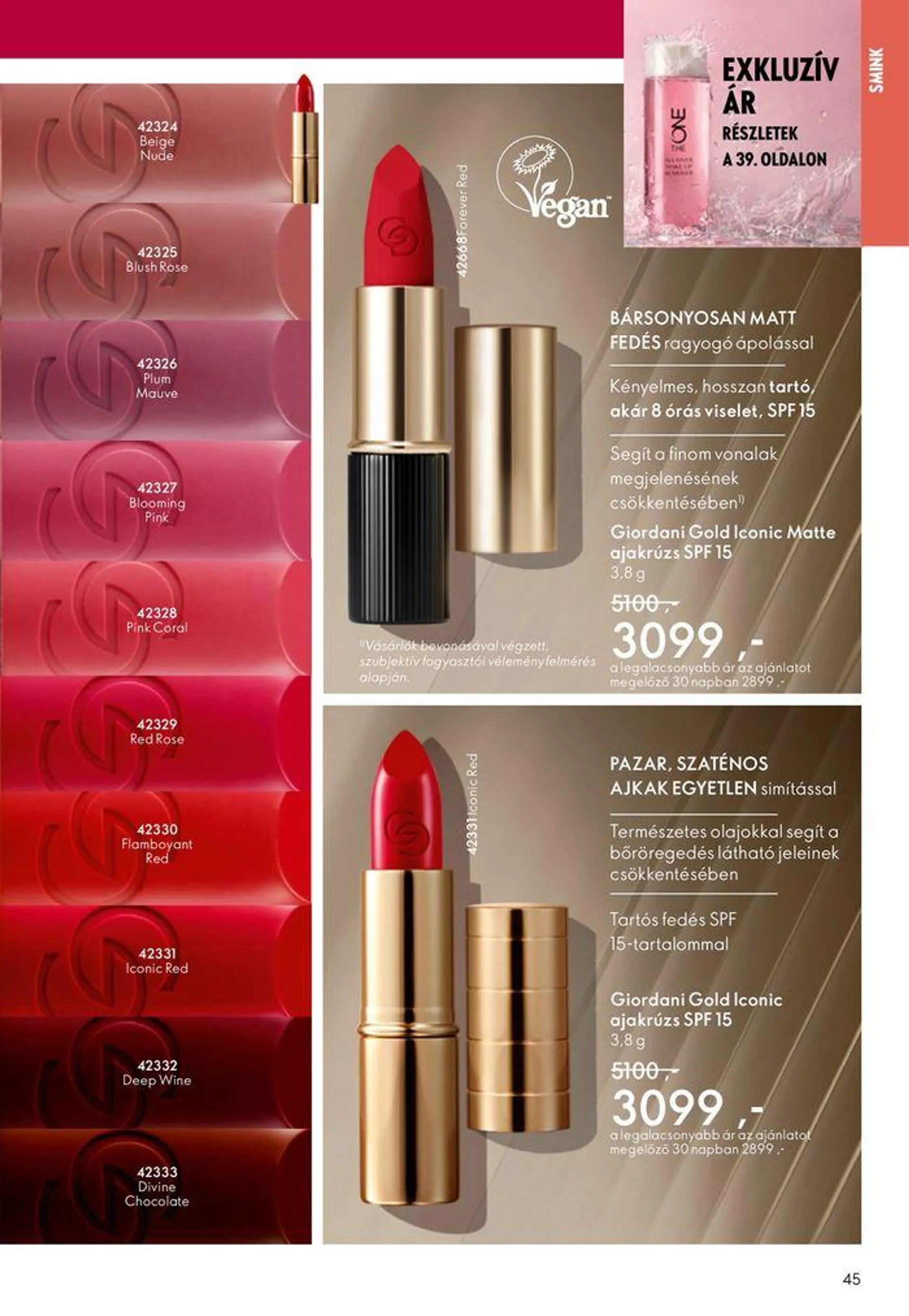 ORIFLAME akciós - 45