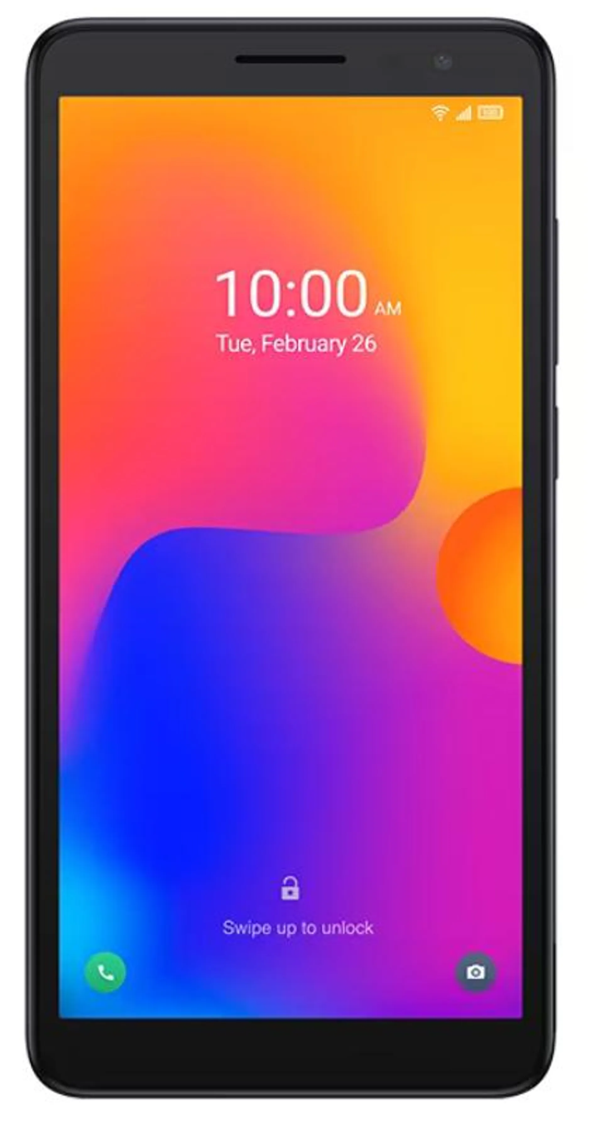 Alcatel 1B 2022 DS (Fekete) kártyafüggetlen okostelefon + Telekom Domino Fix Quick 500MB/40M