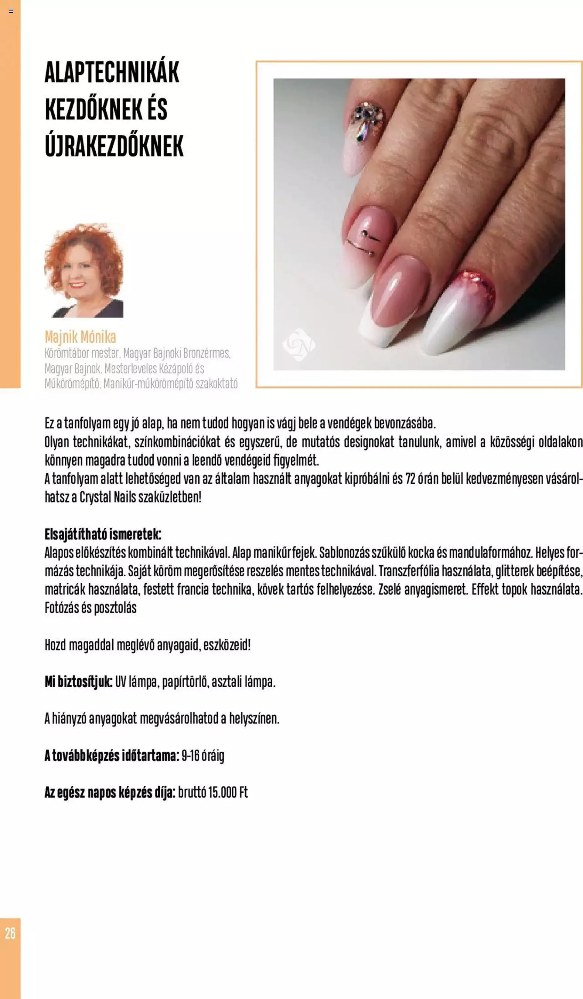 Katalógus Crystal Nails - Tavasz oktatási kézikönyv március 6.-tól december 31.-ig 2023. - Oldal 26