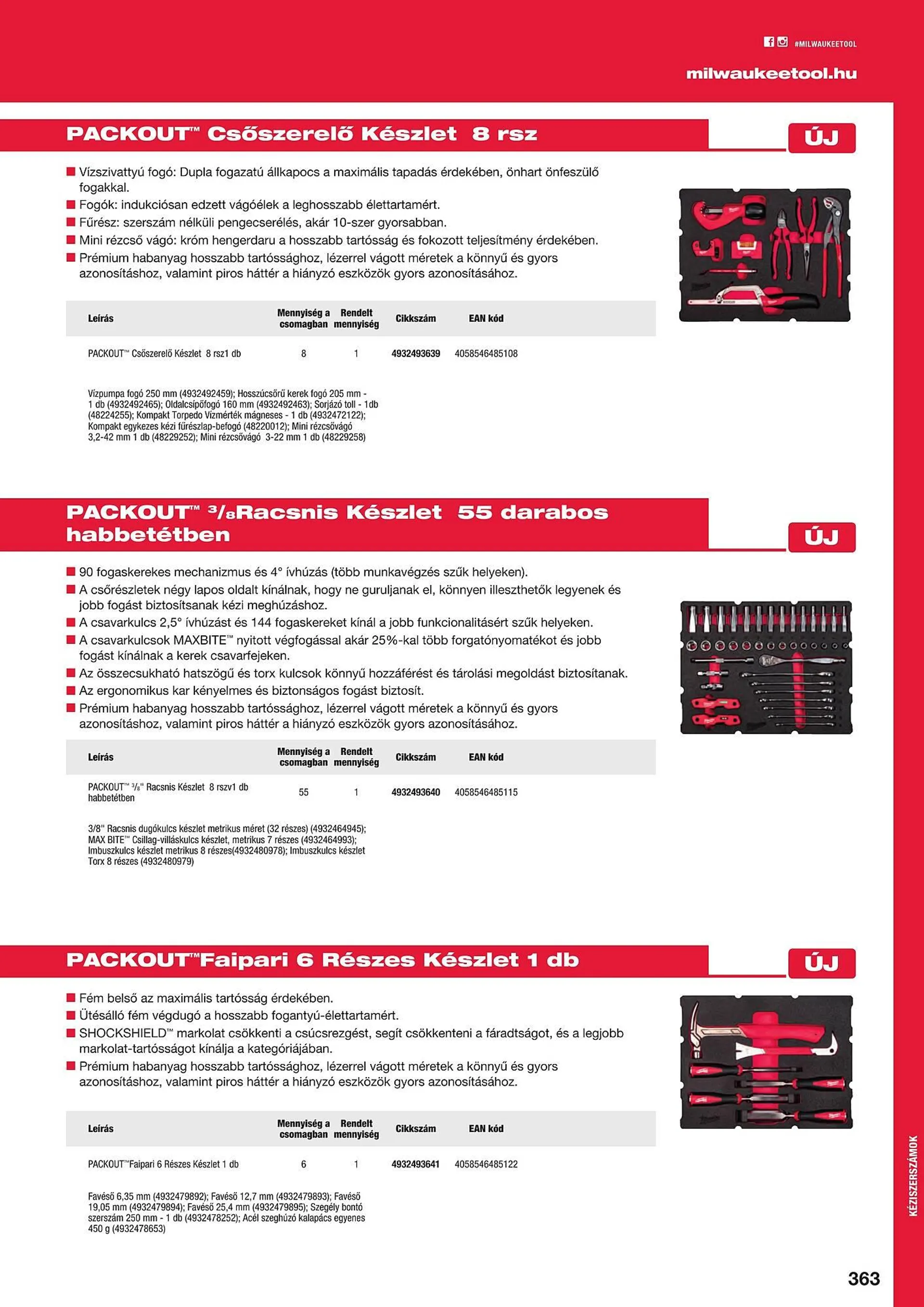 Katalógus Milwaukeetool akciós újság augusztus 14.-tól december 31.-ig 2024. - Oldal 363