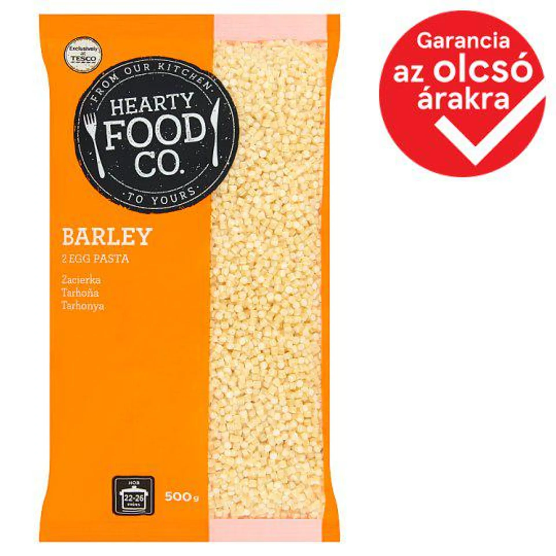 Hearty Food Co. tarhonya 2 tojásos száraztészta 500 g