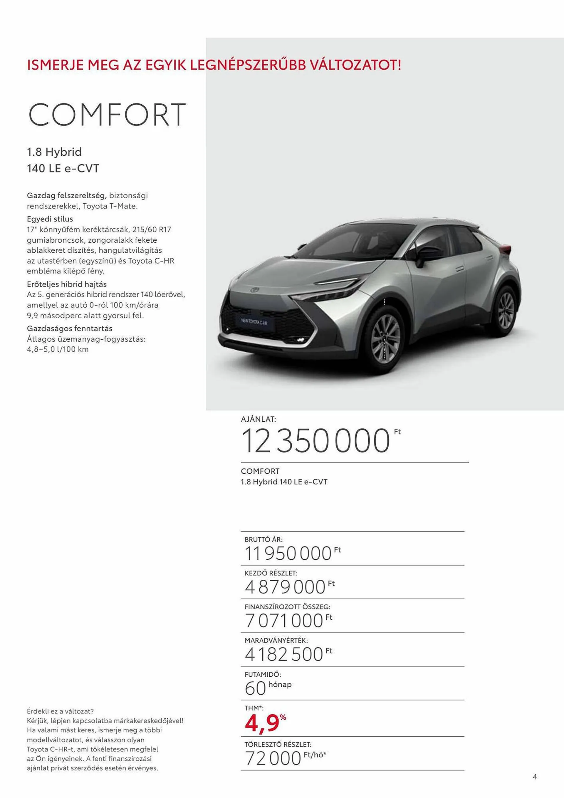 Katalógus Toyota C-HR akciós újság november 16.-tól november 16.-ig 2024. - Oldal 4