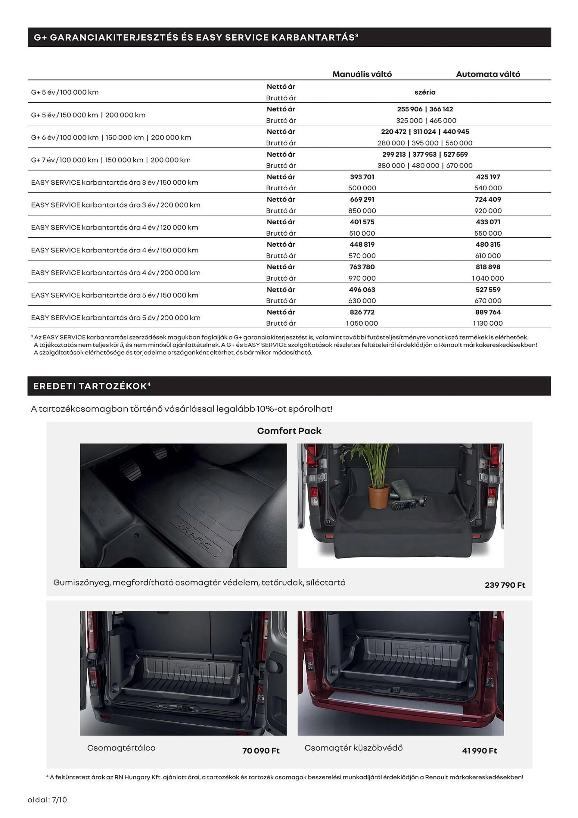 Renault Trafic Combi akciós újság - 7