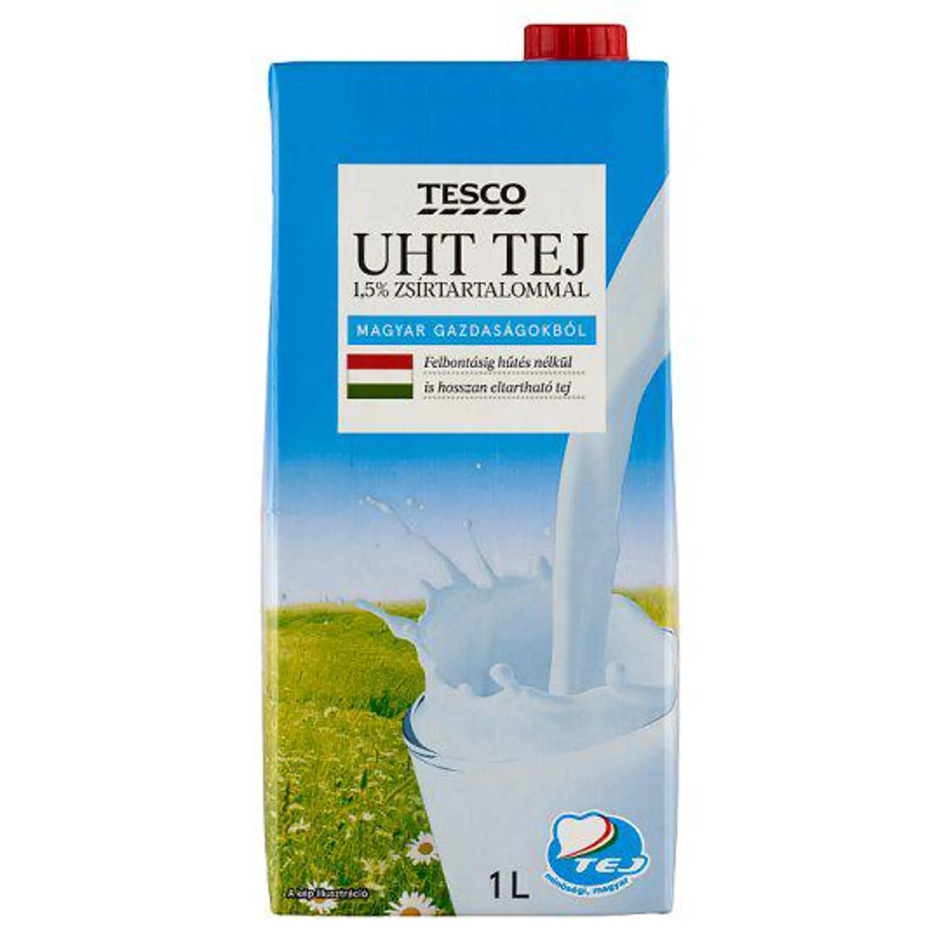Tesco UHT zsírszegény tej 1,5% 1 l
