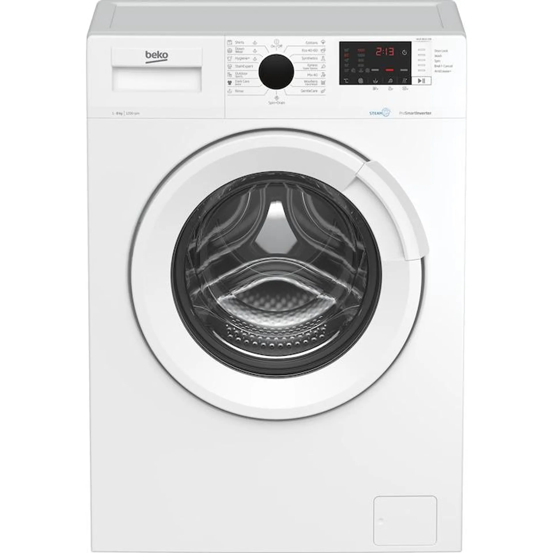 Beko WUE-8622 XW elöltöltős mosógép, 60cm, 8kg, 1200 fordulat/perc, C energiaosztály, fehér