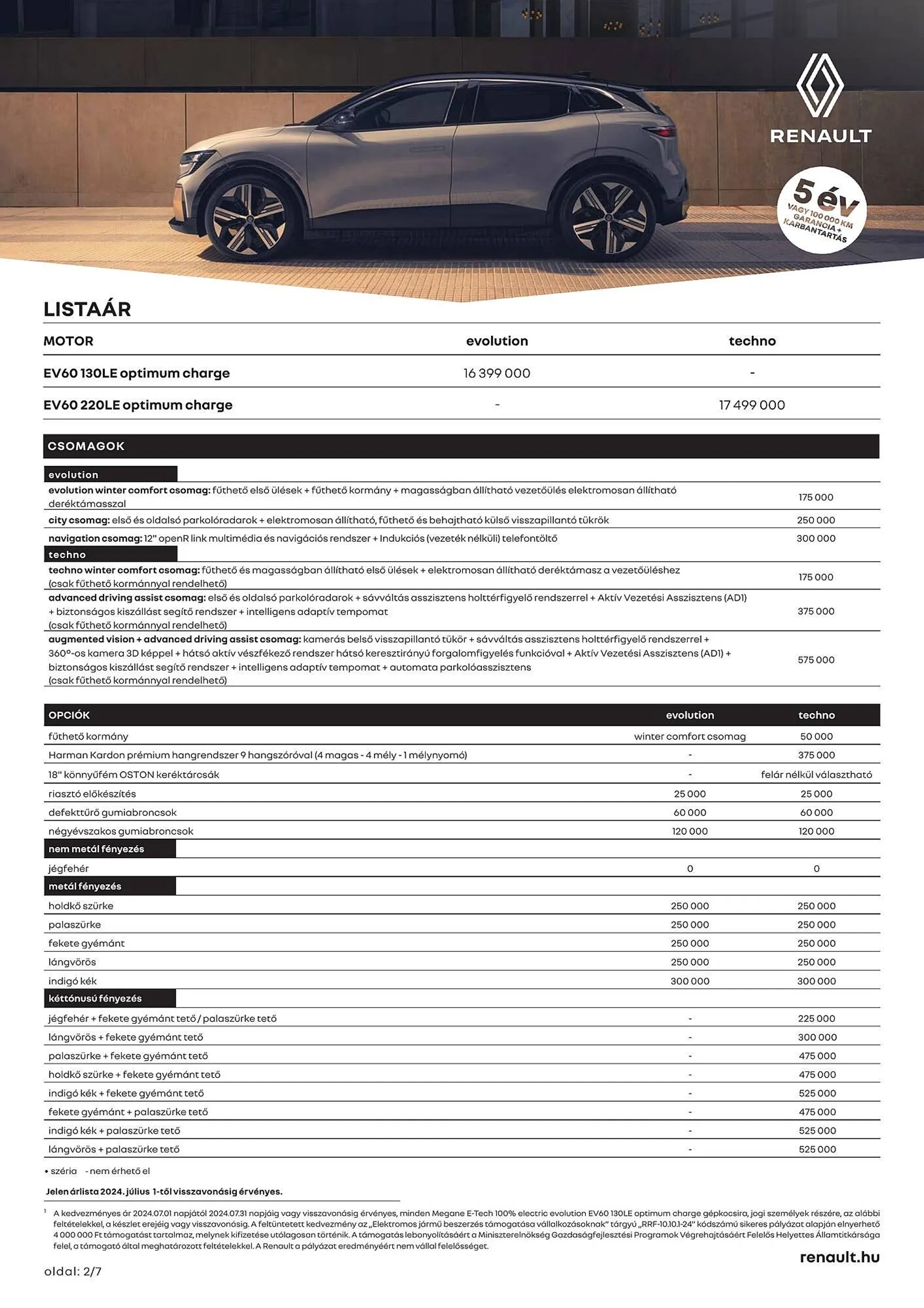 Katalógus Renault Megane E-TECH akciós újság július 4.-tól december 31.-ig 2024. - Oldal 2