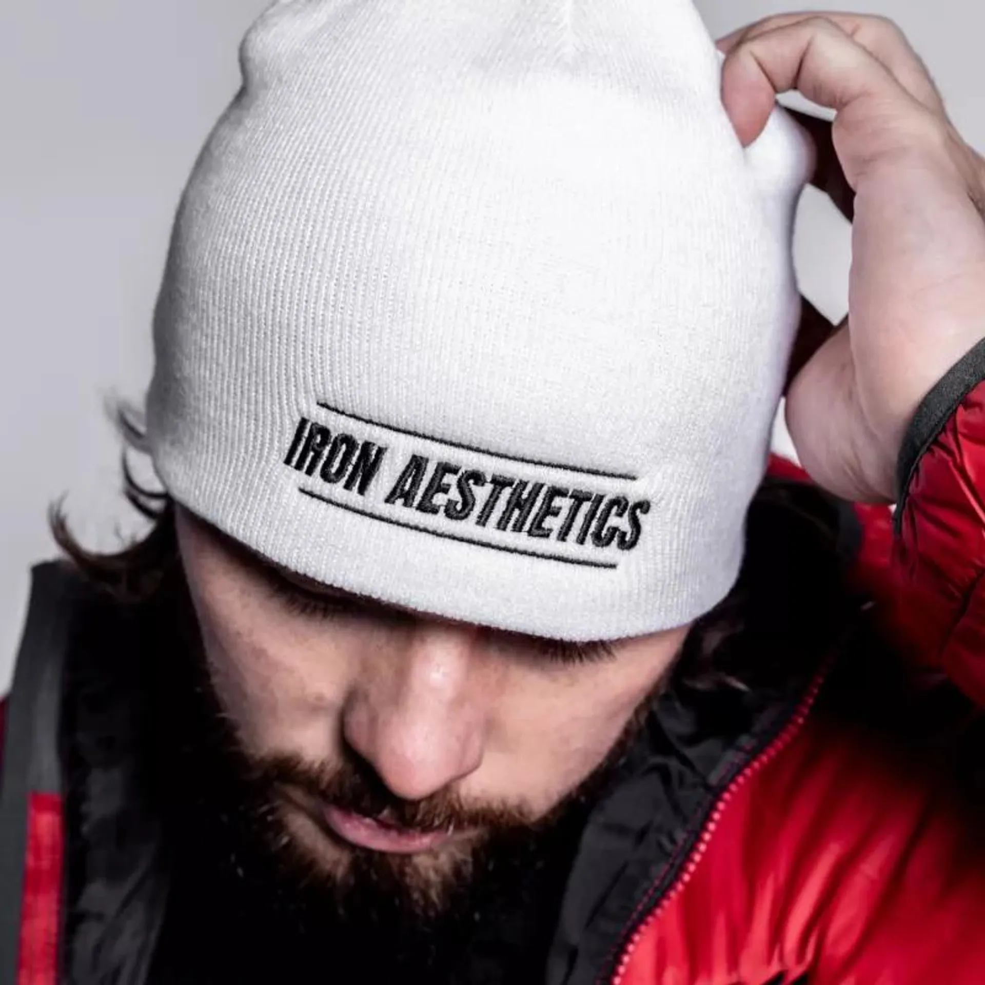 Téli sapka Iron Aesthetics Polar Beanie, fehér