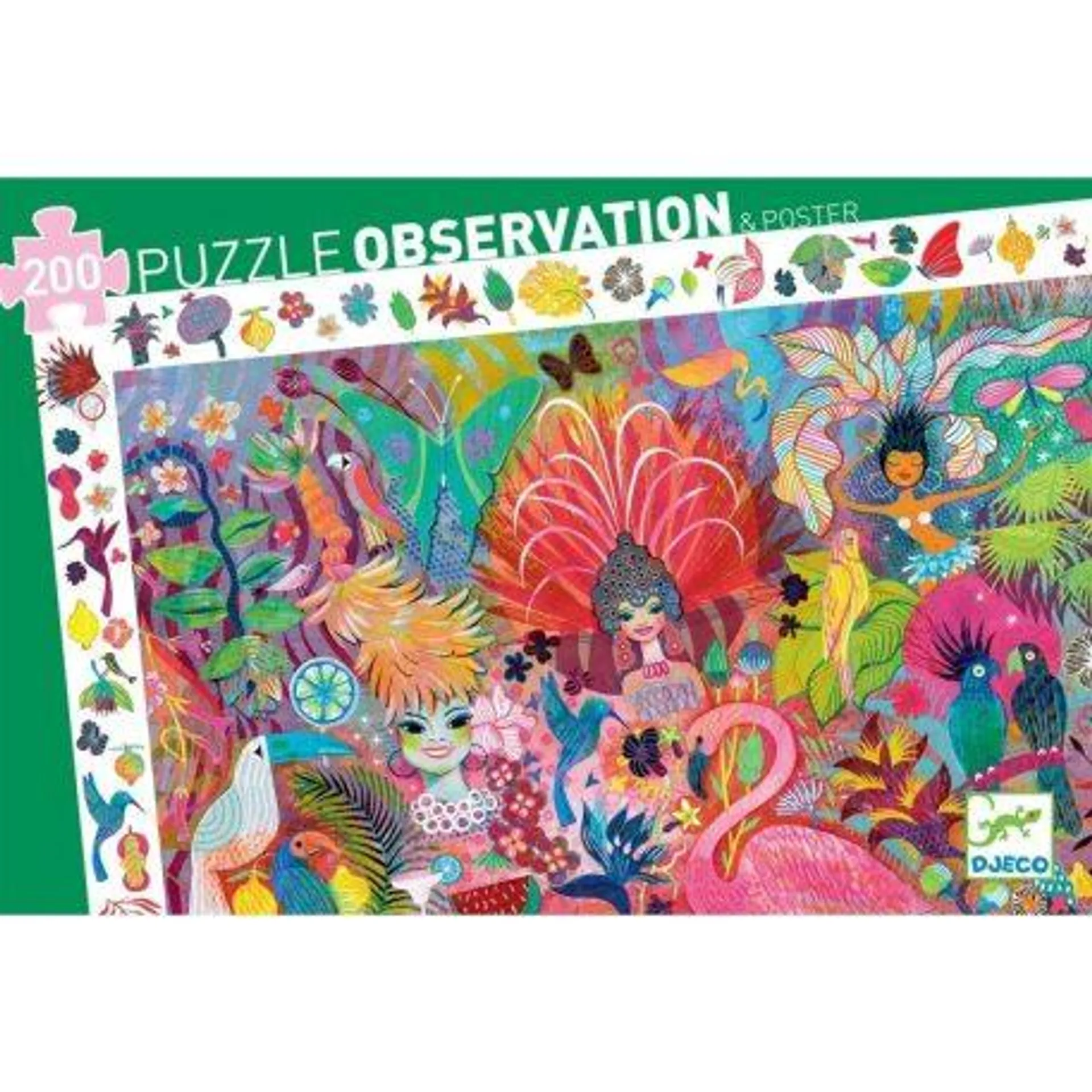 Rió-i Karnevál puzzle - Megfigyelő puzzle 200 db-os - Rio Carnaval