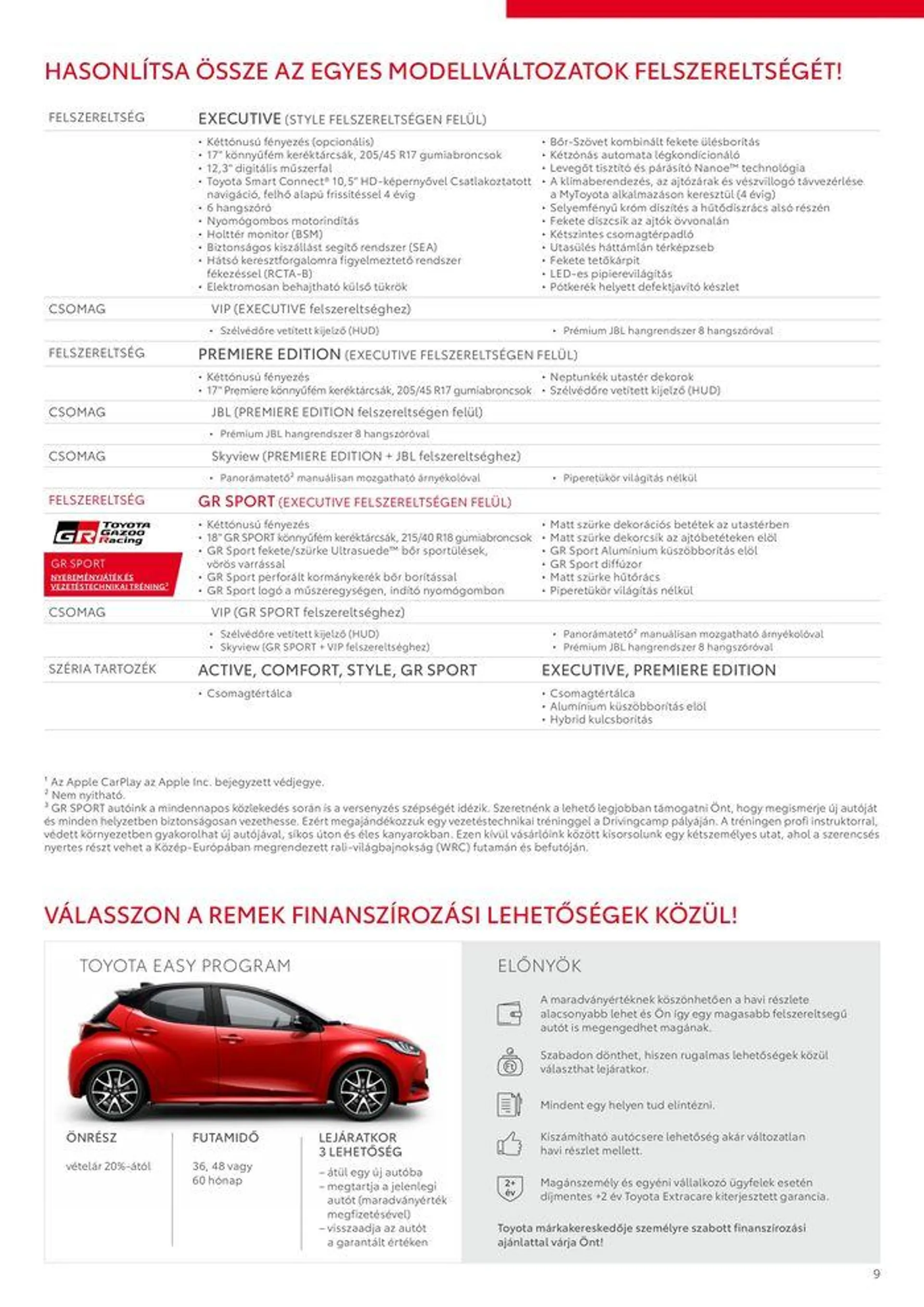 Katalógus Toyota Új YARIS Hybrid szeptember 24.-tól szeptember 24.-ig 2025. - Oldal 9