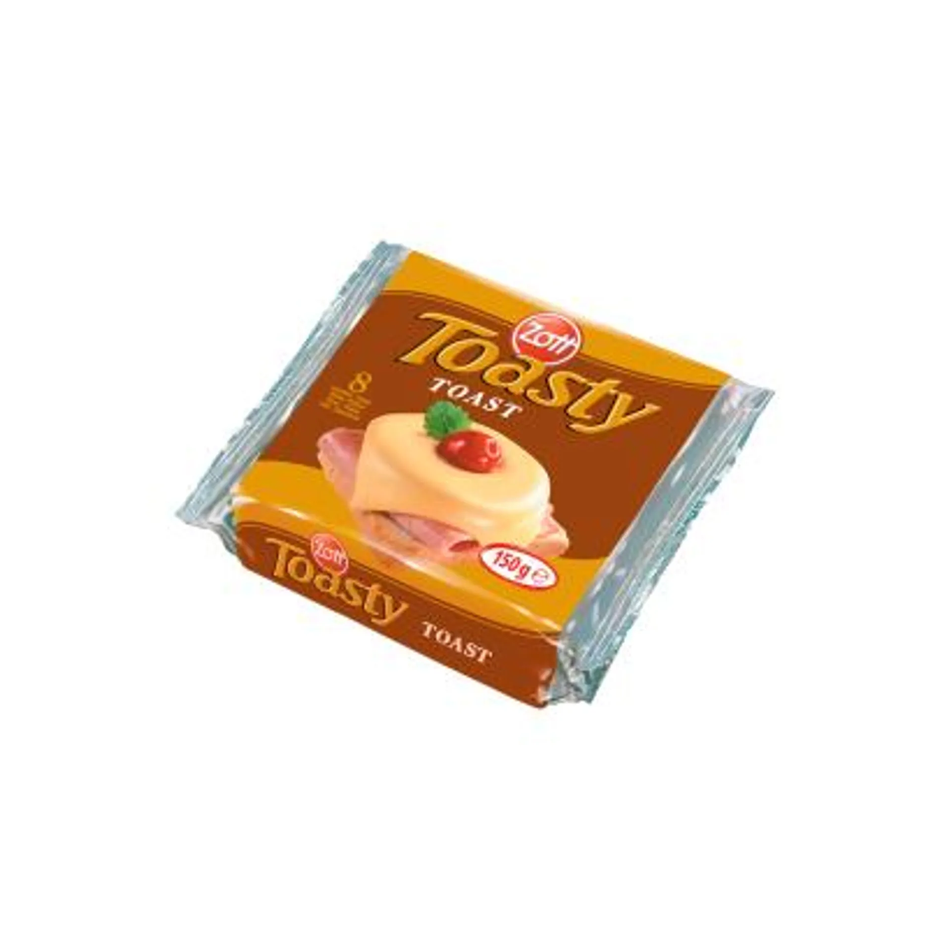 Zott Toasty Toast Fat Processed Cheese 8 x 18,75 g (150 g)