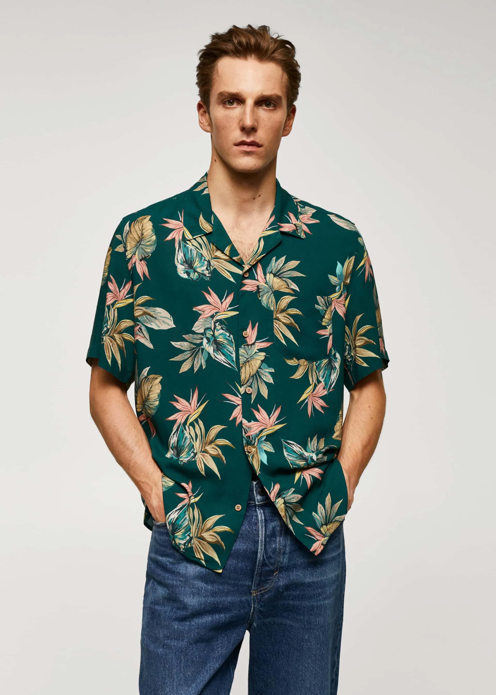 Ing regular fit hawaii mintás