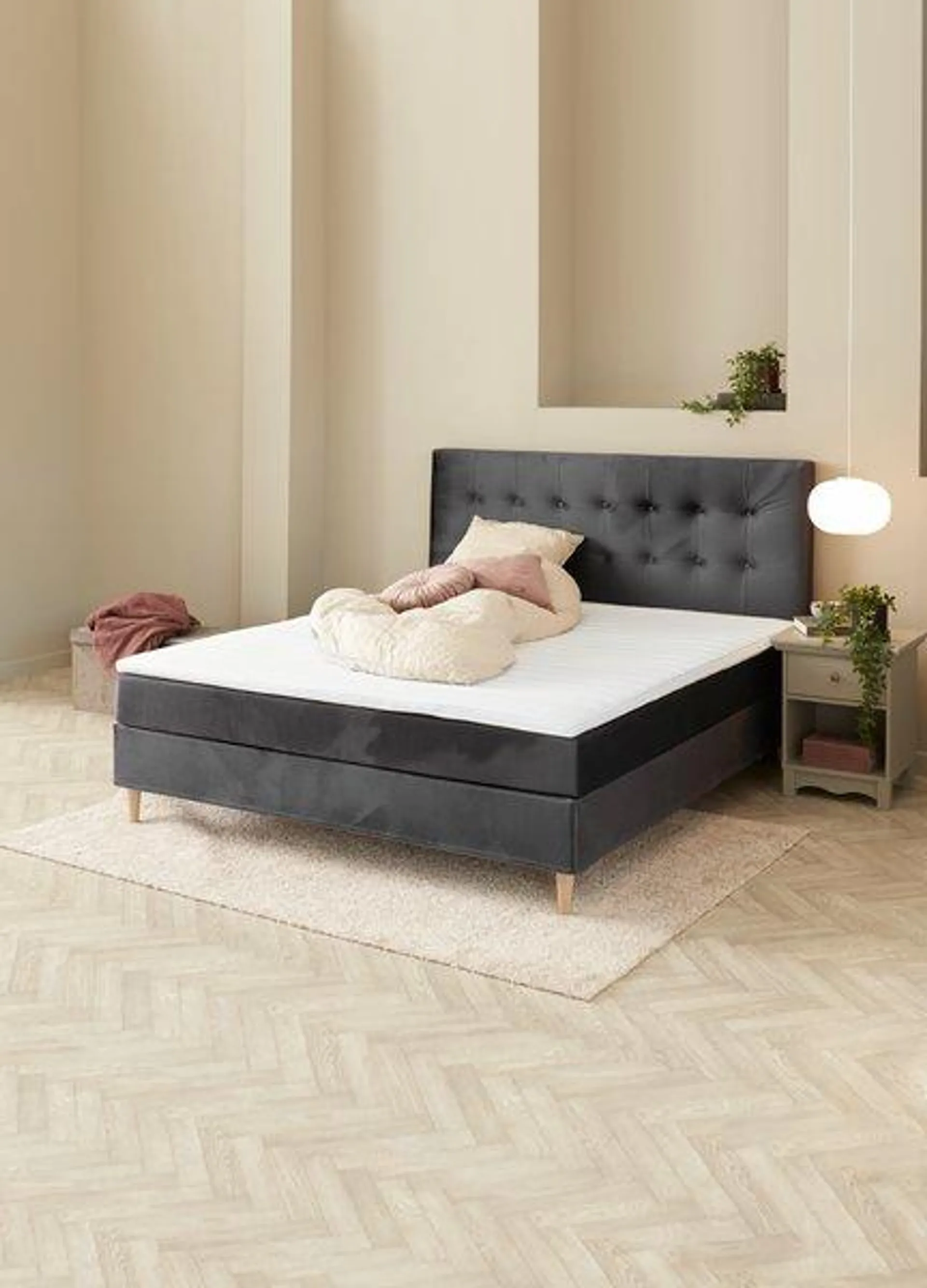 Boxspring 180x200 BASIC C10 Šedá-34