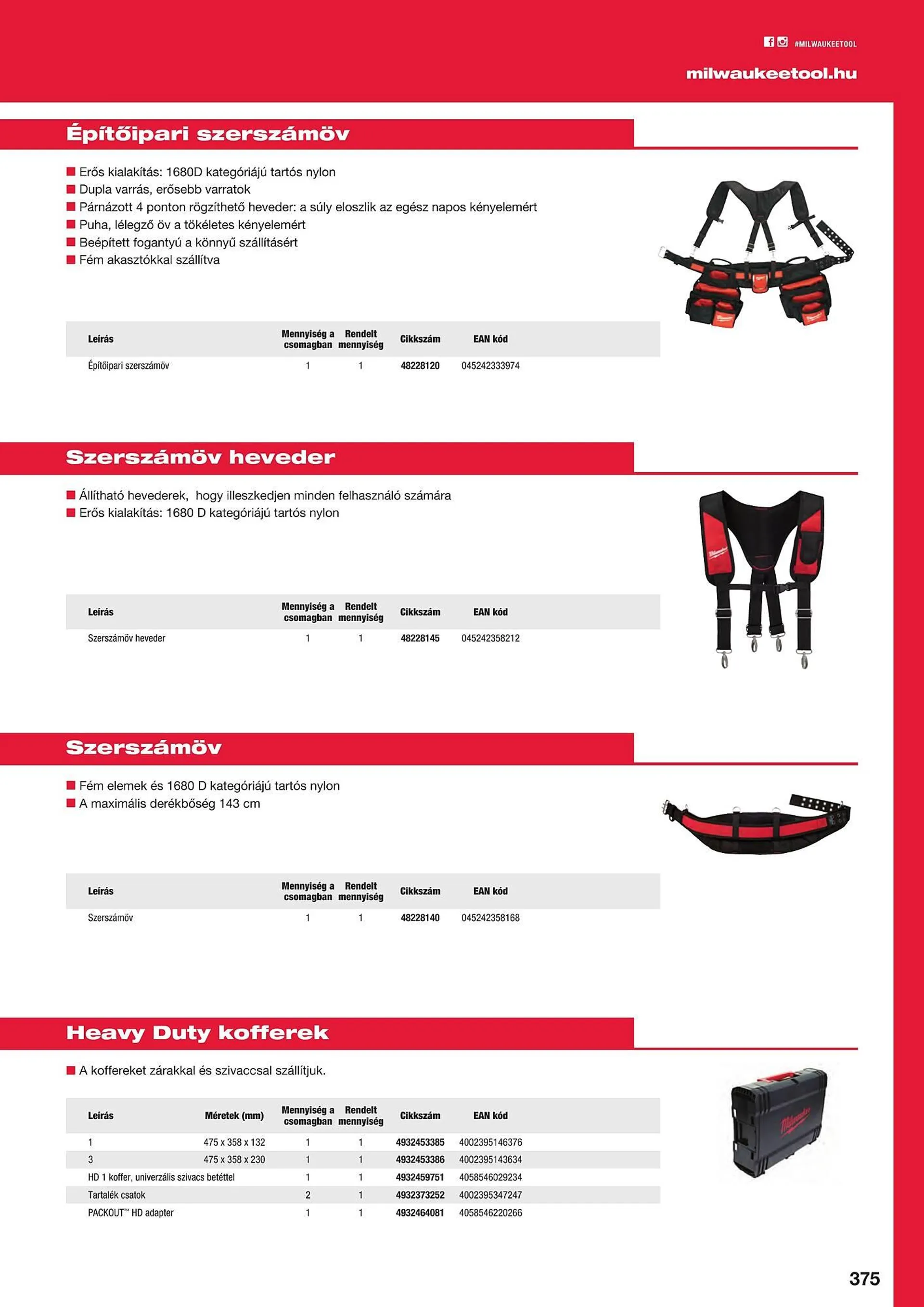 Katalógus Milwaukeetool akciós újság augusztus 14.-tól december 31.-ig 2024. - Oldal 375