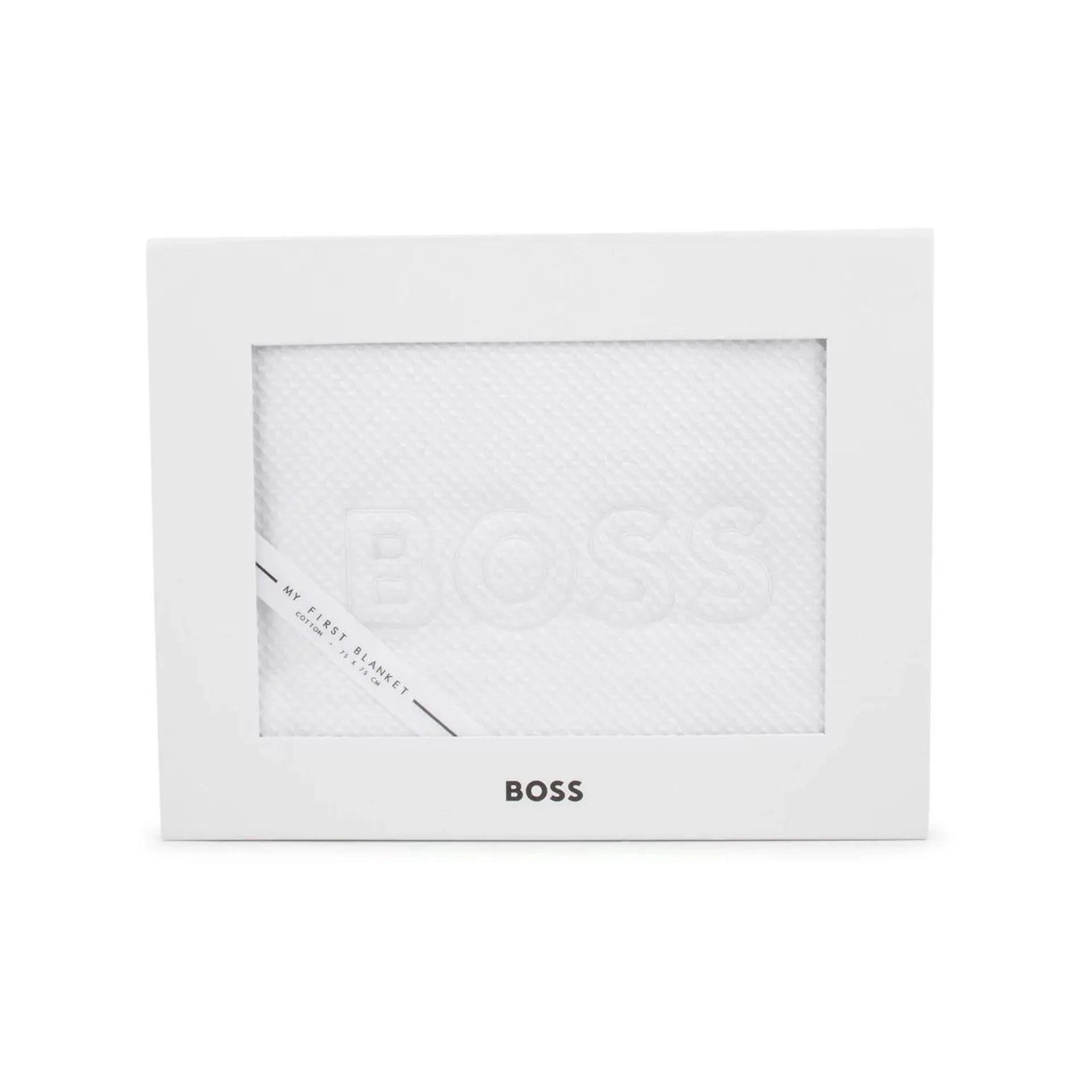 BOSS KIDS Logo Interlock Blanket