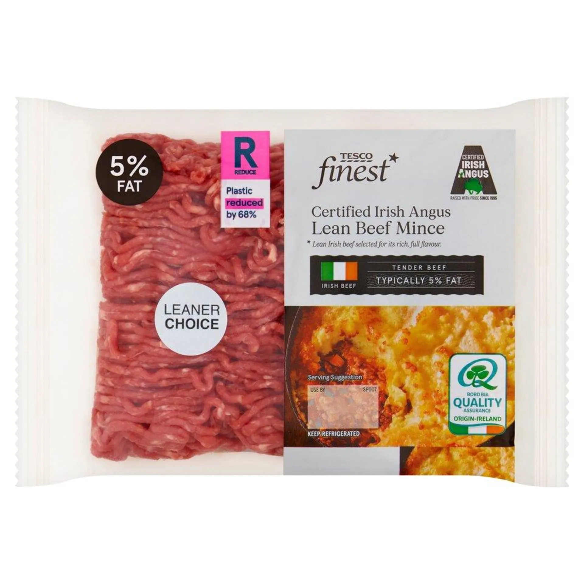 Tesco Finest Irish Angus Lean Beef 5% Fat 500G