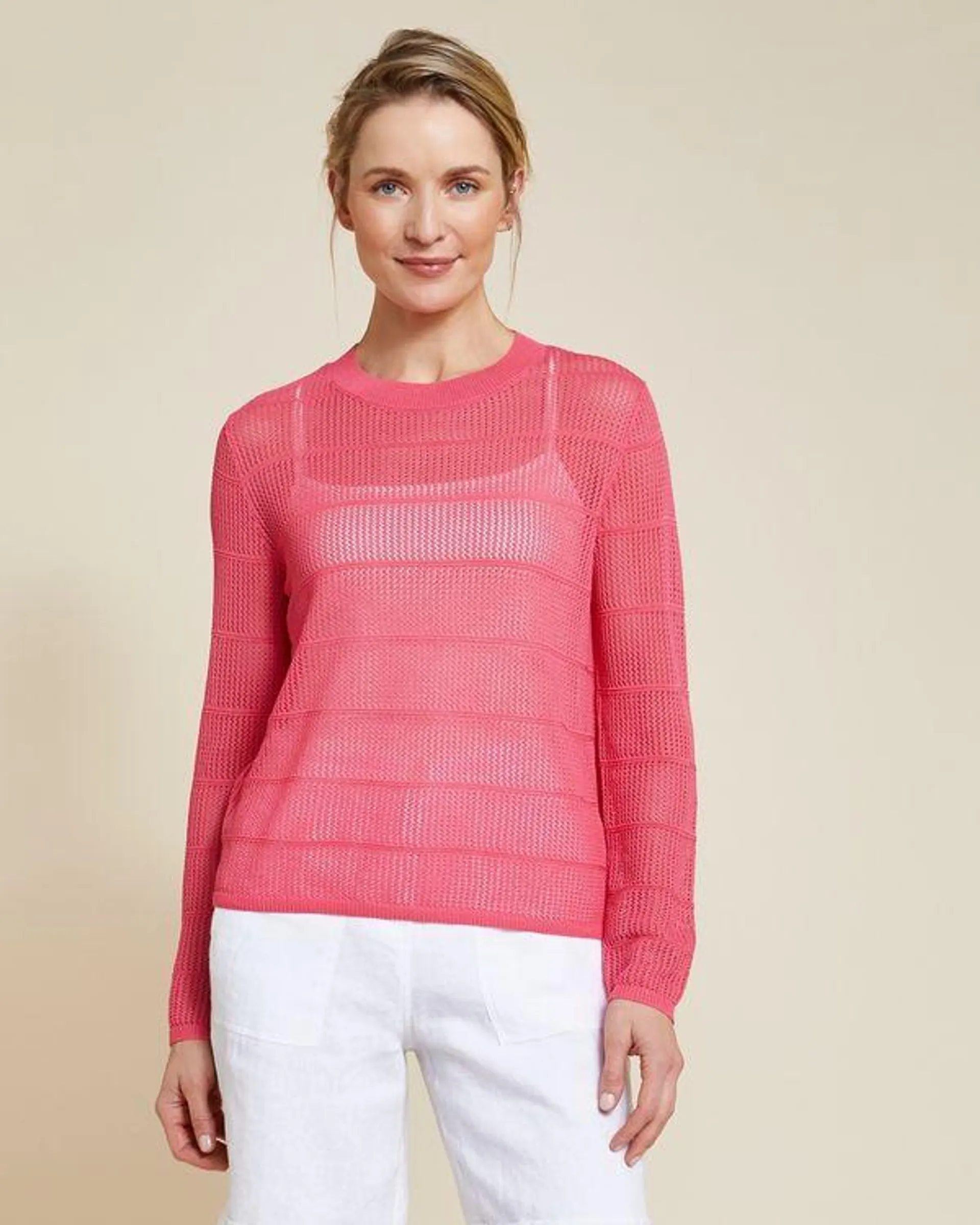 Paul Costelloe Living Studio Pink Lauren Jumper