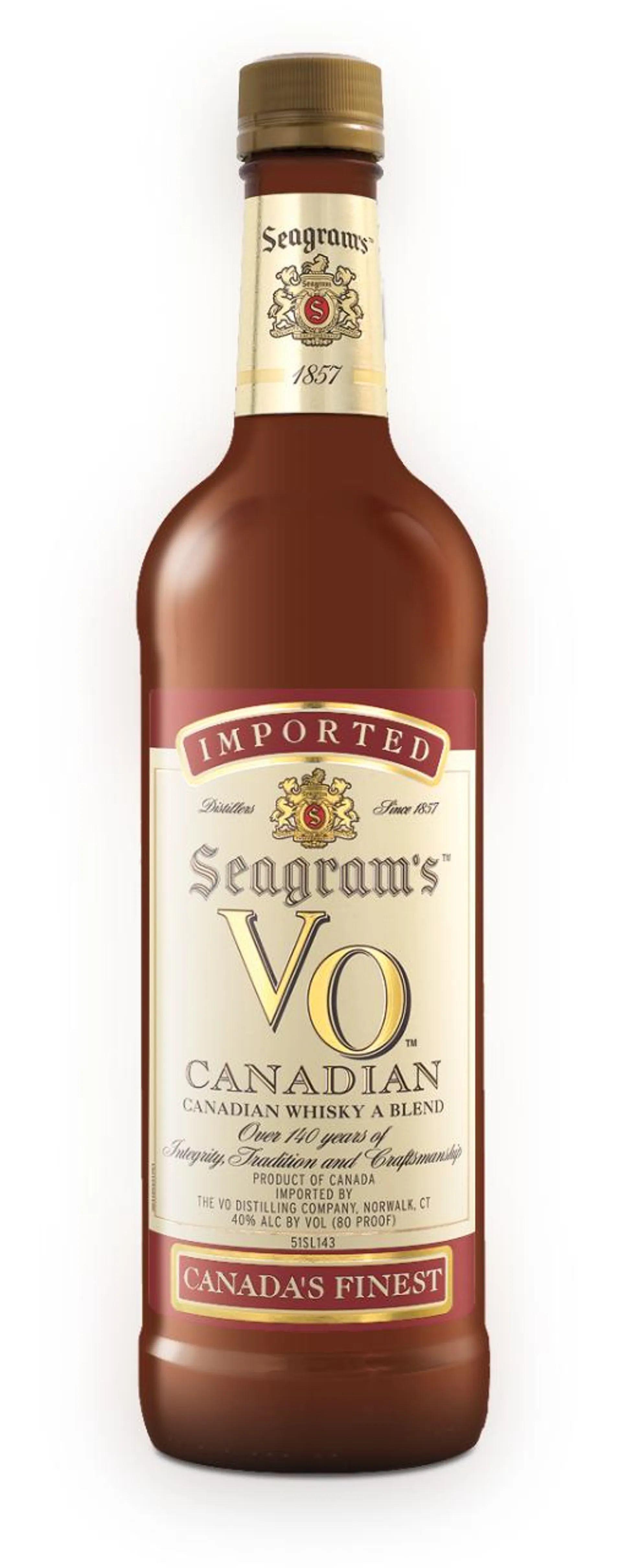 Seagrams VO Canadian Whisky 40% ABV