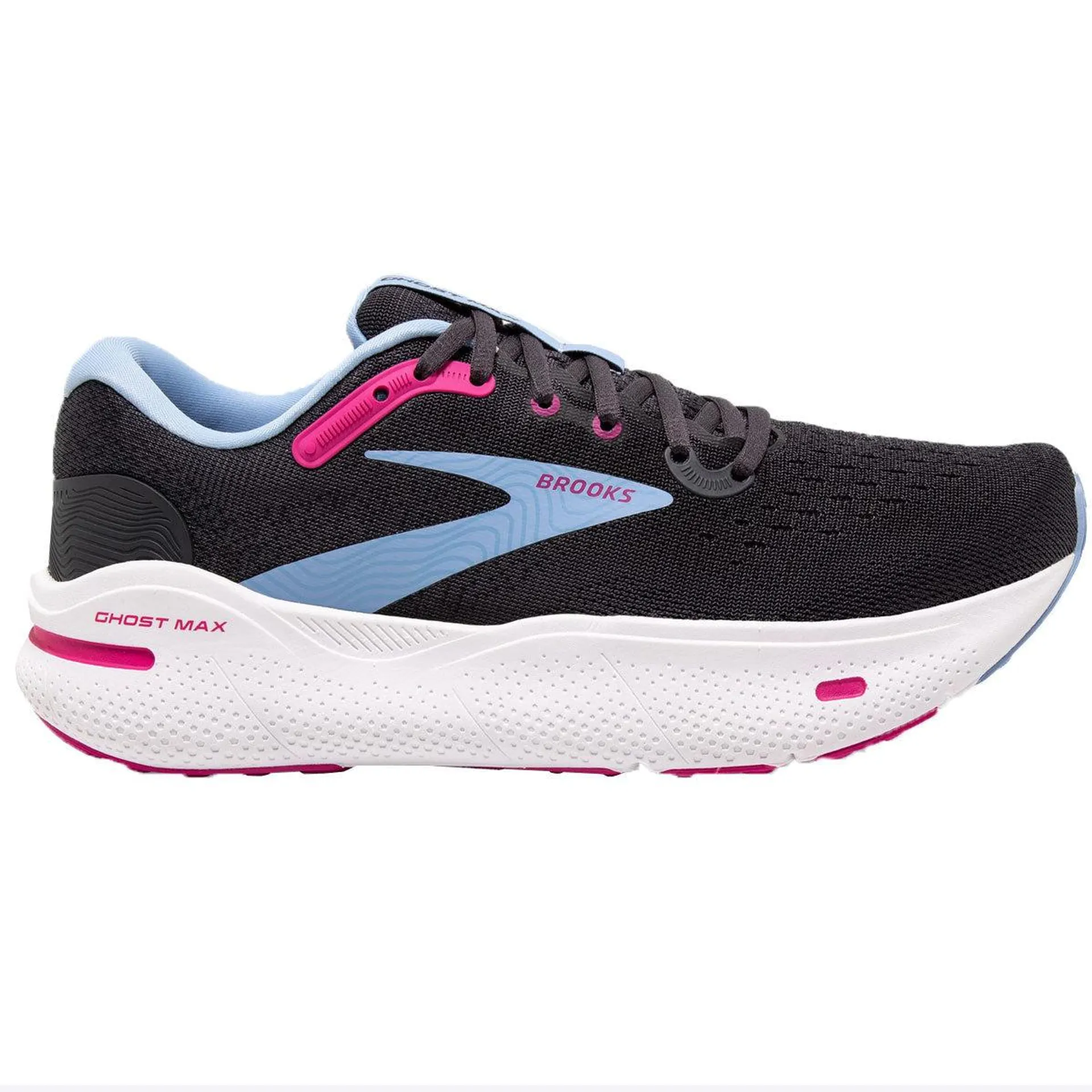 Brooks Ghost Max Running Shoes - Womens - Ebony/Open Air/Lilac Rose